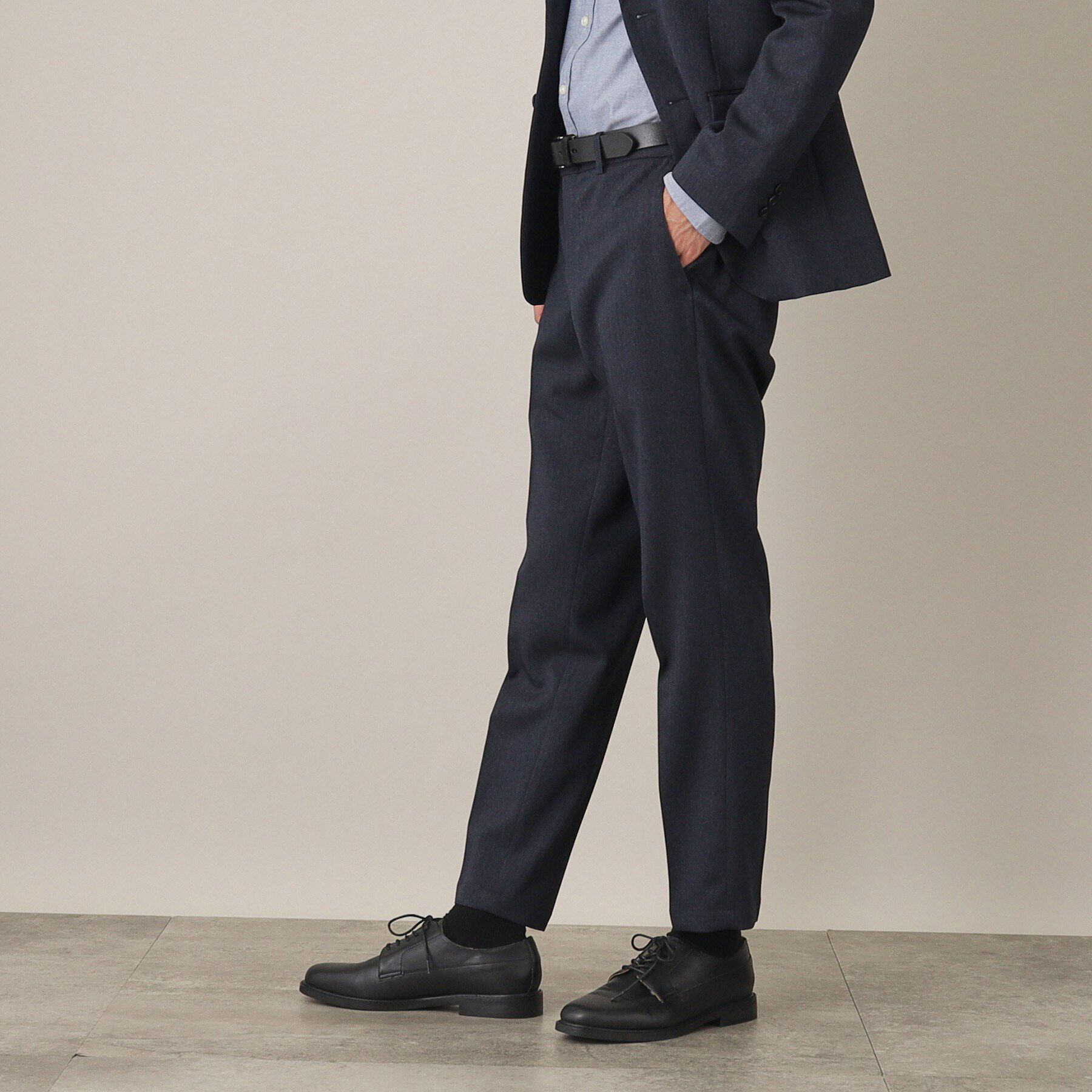 THE SHOP TK「AVANTウーリーヘリンボンスラックス【セットアップ可/ビジネス対応/洗える/ストレッチ素材/シワに」|その他|