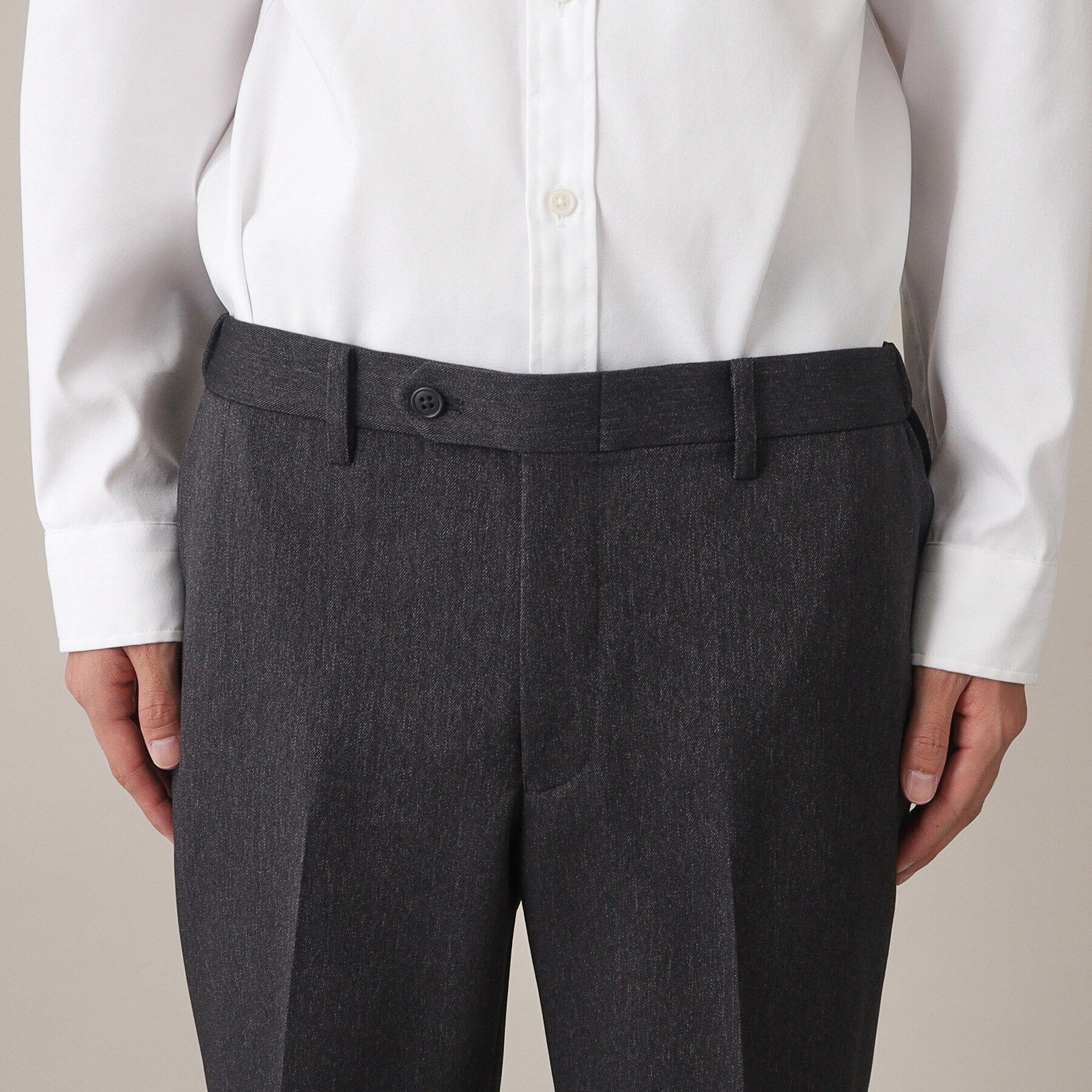 THE SHOP TK「AVANTウーリーヘリンボンスラックス【セットアップ可/ビジネス対応/洗える/ストレッチ素材/シワに」|その他|