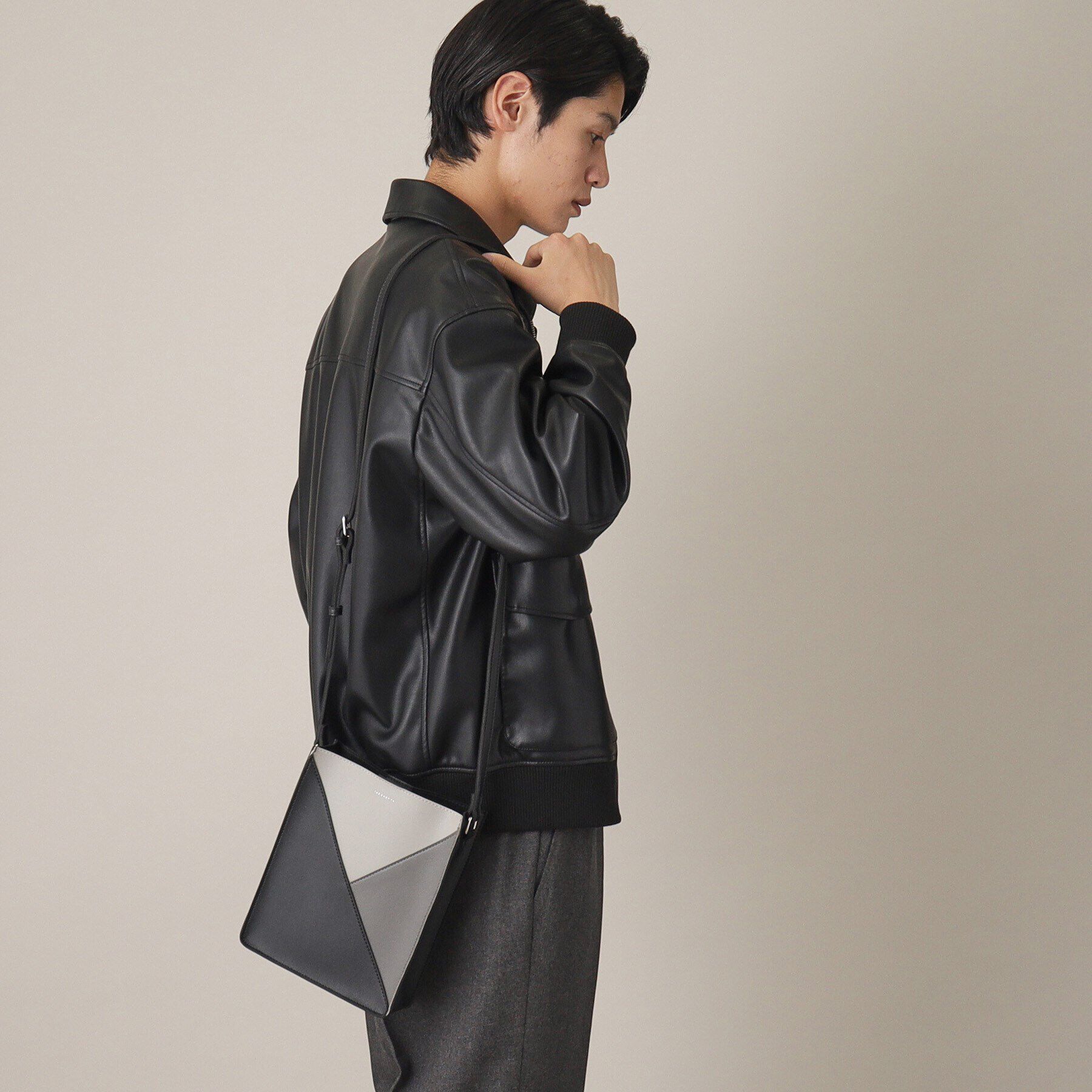 THE SHOP TK「パネルラインBOXショルダーバッグ」|ショルダー・メッセンジャー|