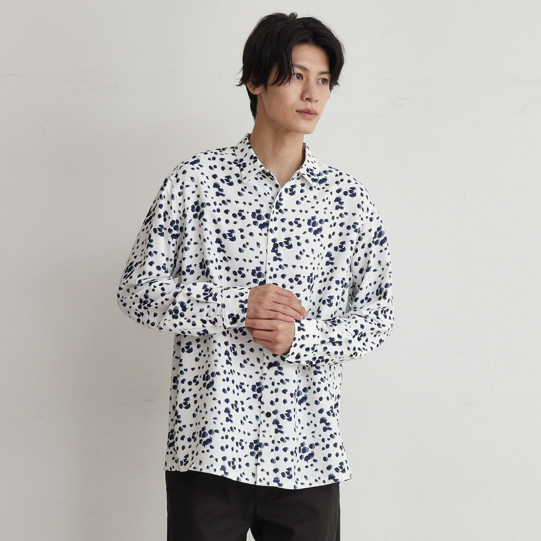 THE SHOP TK「ドットプリント柄シャツ」|シャツ・ブラウス|