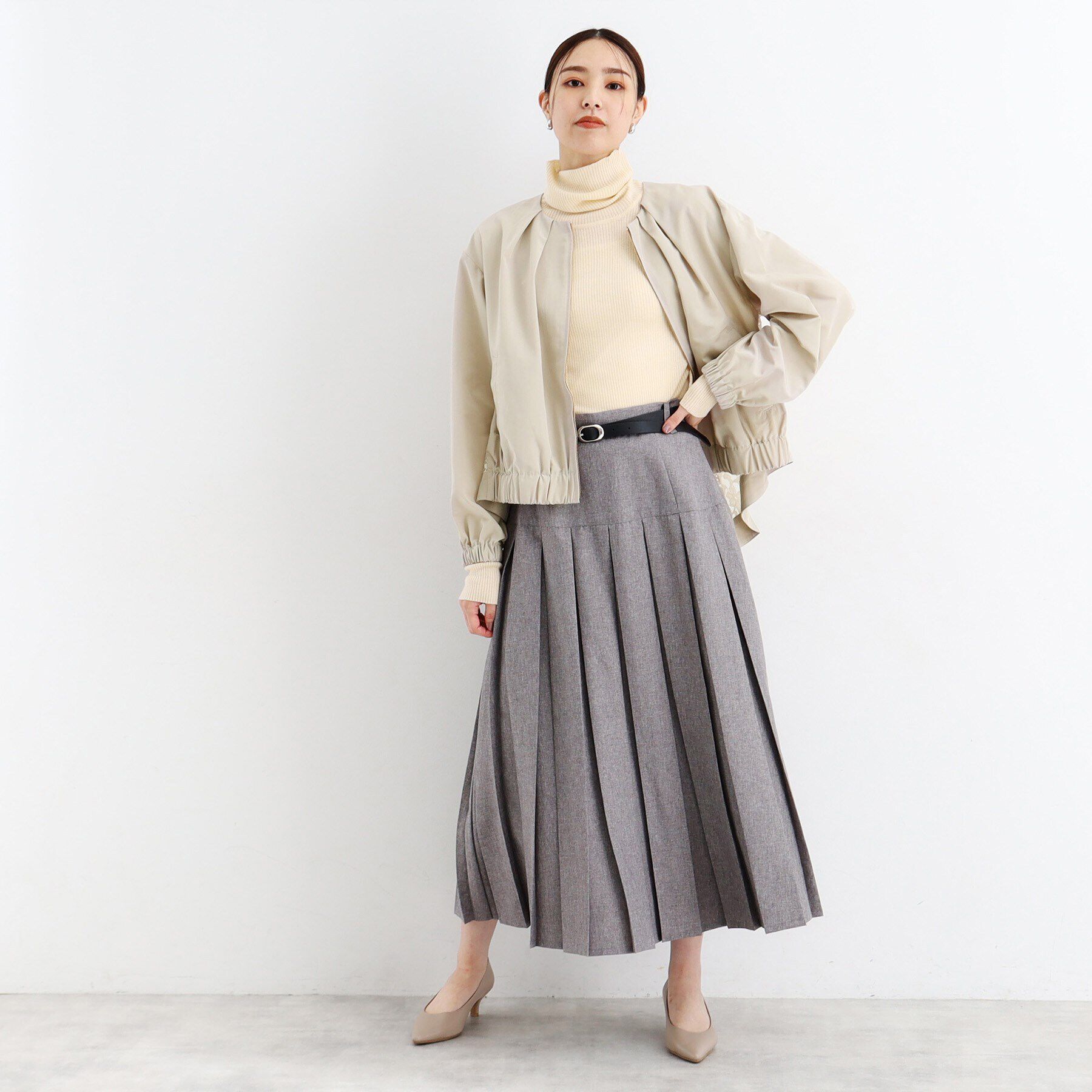 THE SHOP TK「バックレースブルゾン」|ブルゾン・スタジャン|