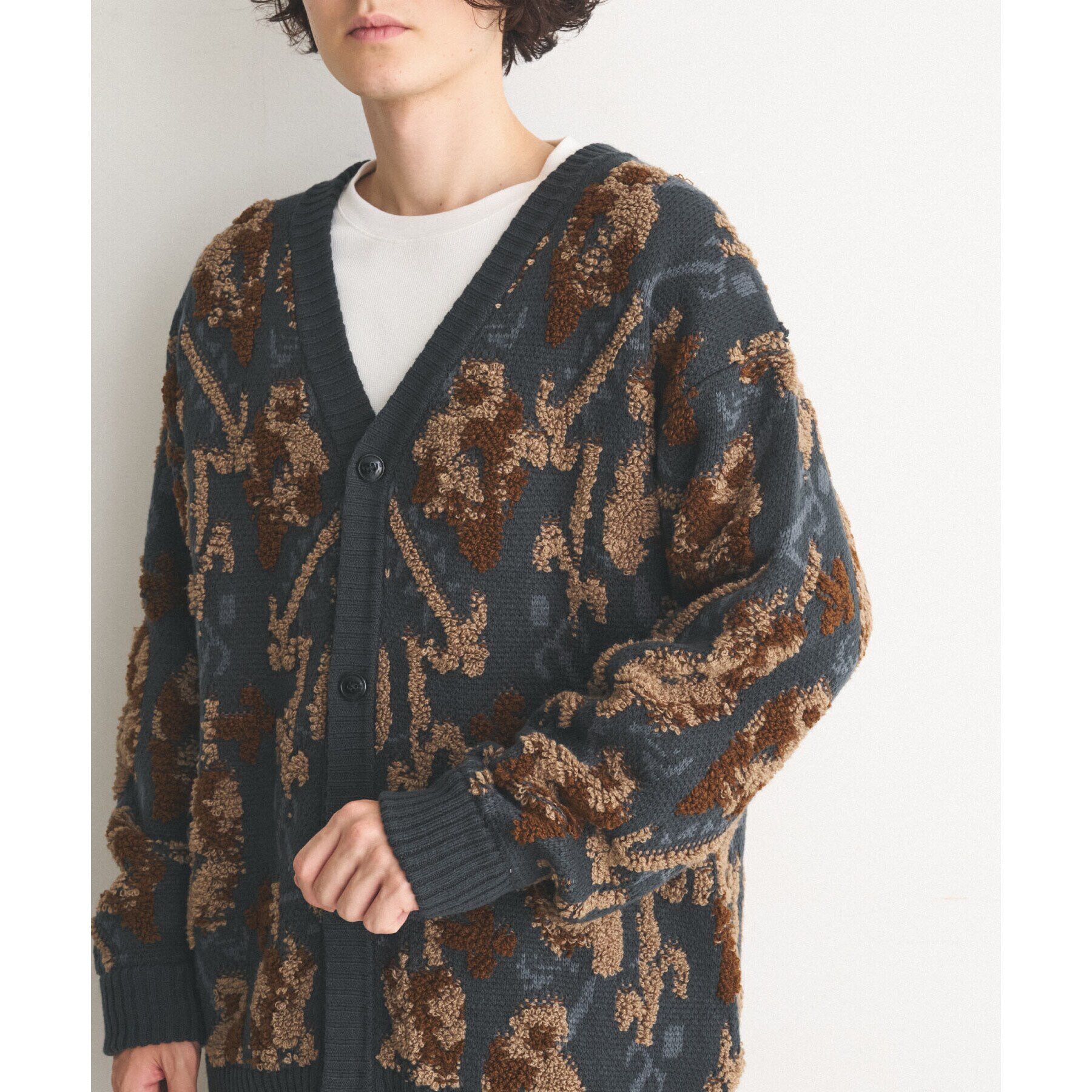 THE SHOP TK「サガラ刺繍ニットカーディガン」|カーディガン|