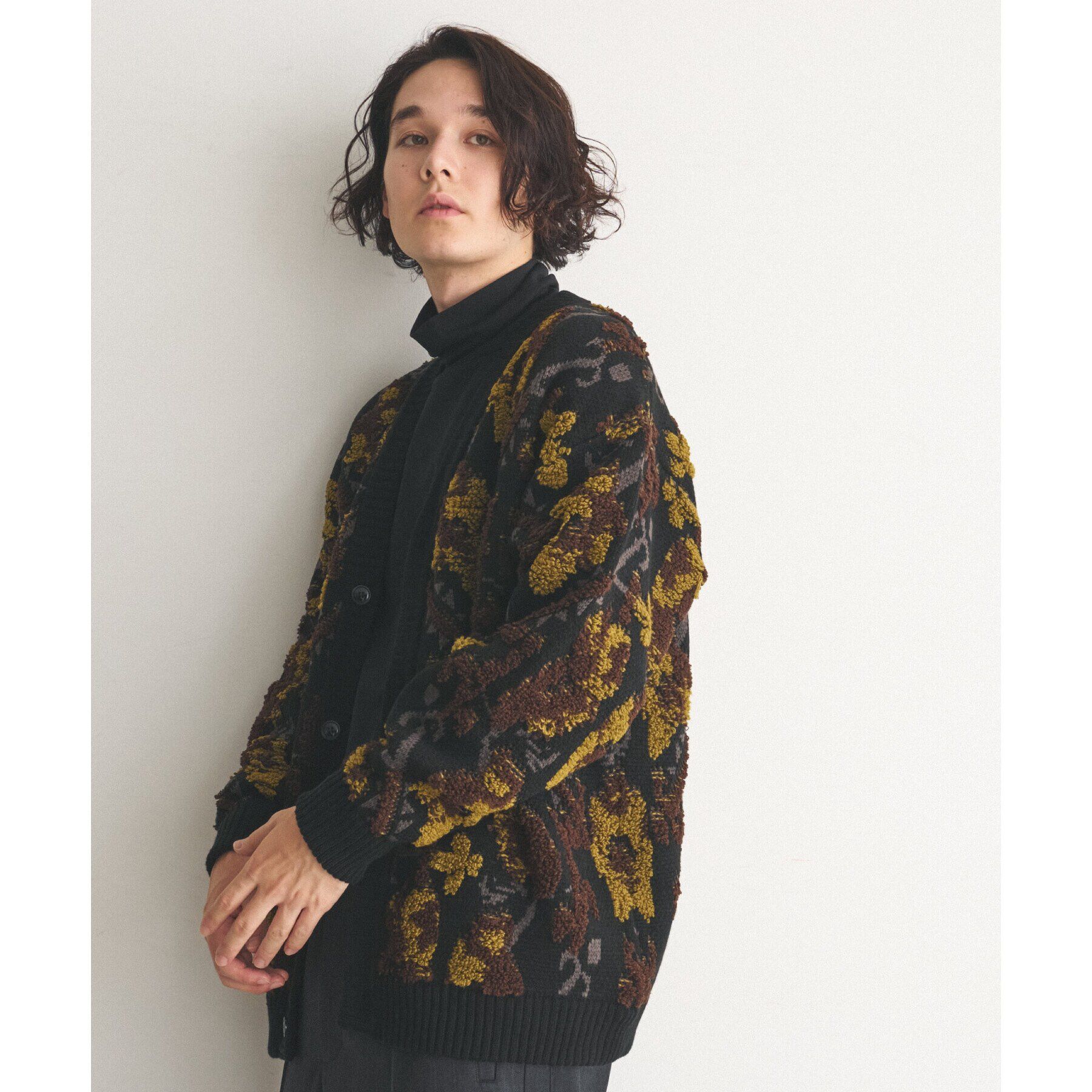 THE SHOP TK「サガラ刺繍ニットカーディガン」|カーディガン|