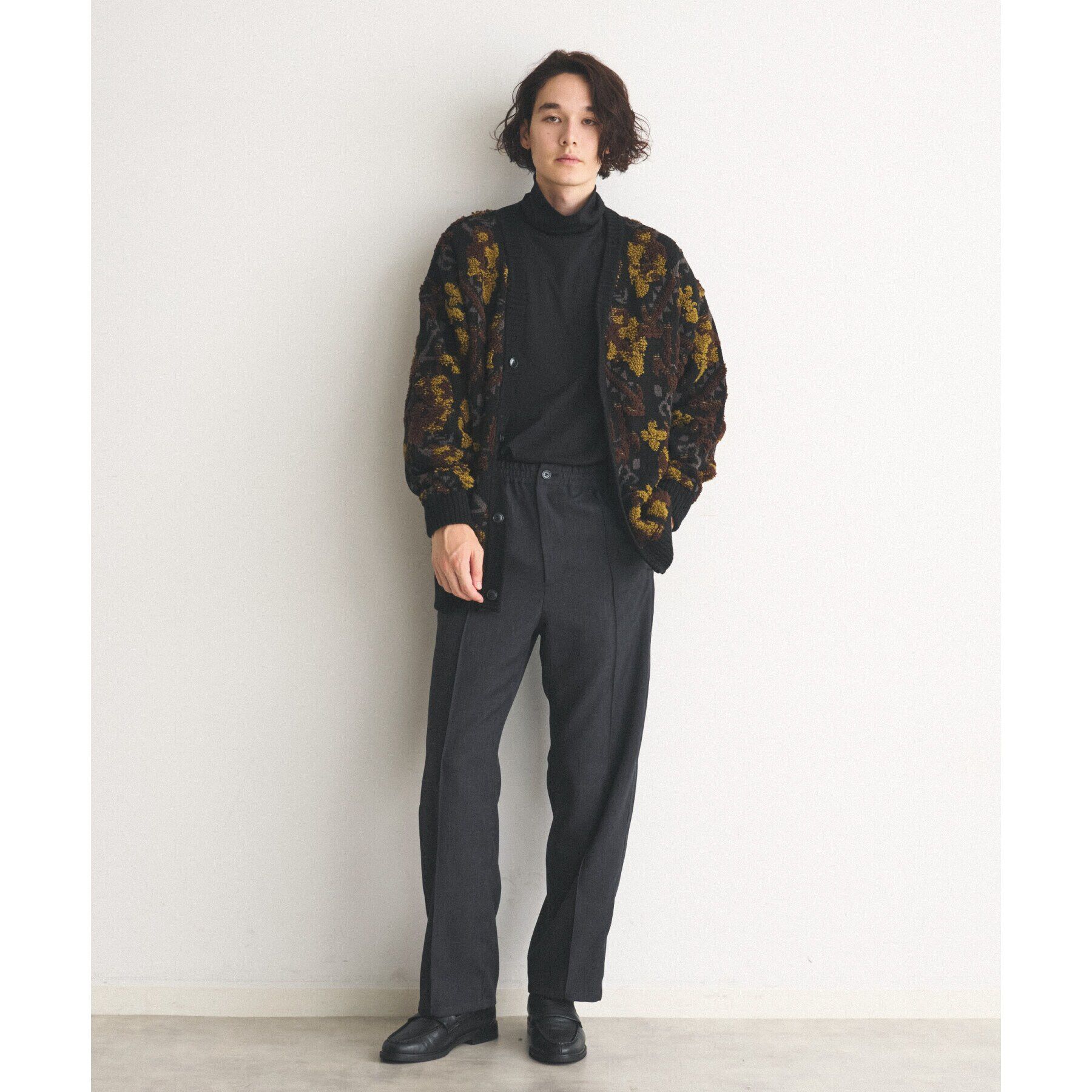 THE SHOP TK「サガラ刺繍ニットカーディガン」|カーディガン|