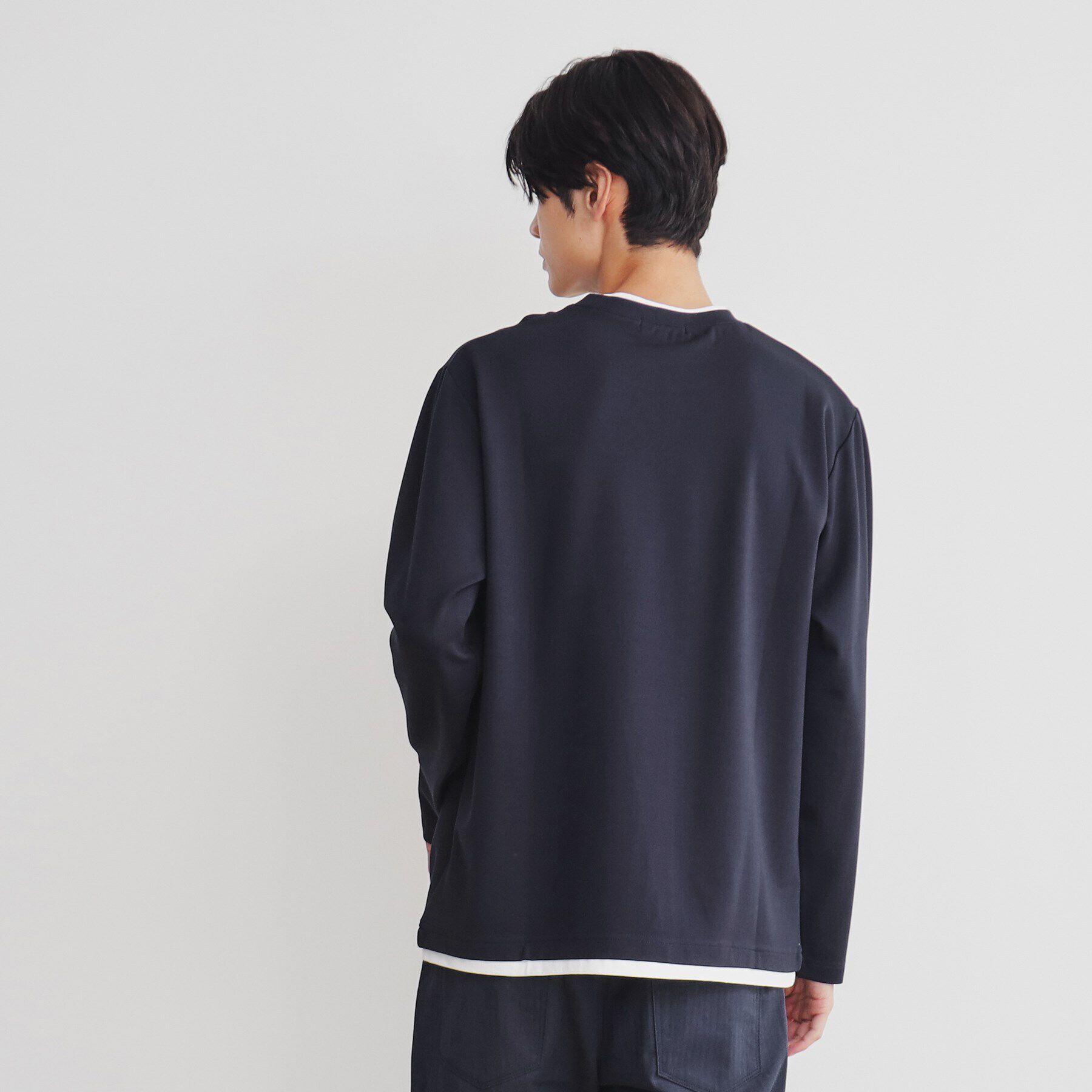 THE SHOP TK「ポンチフェイクレイヤード長袖Tシャツ」|Tシャツ・カットソー|