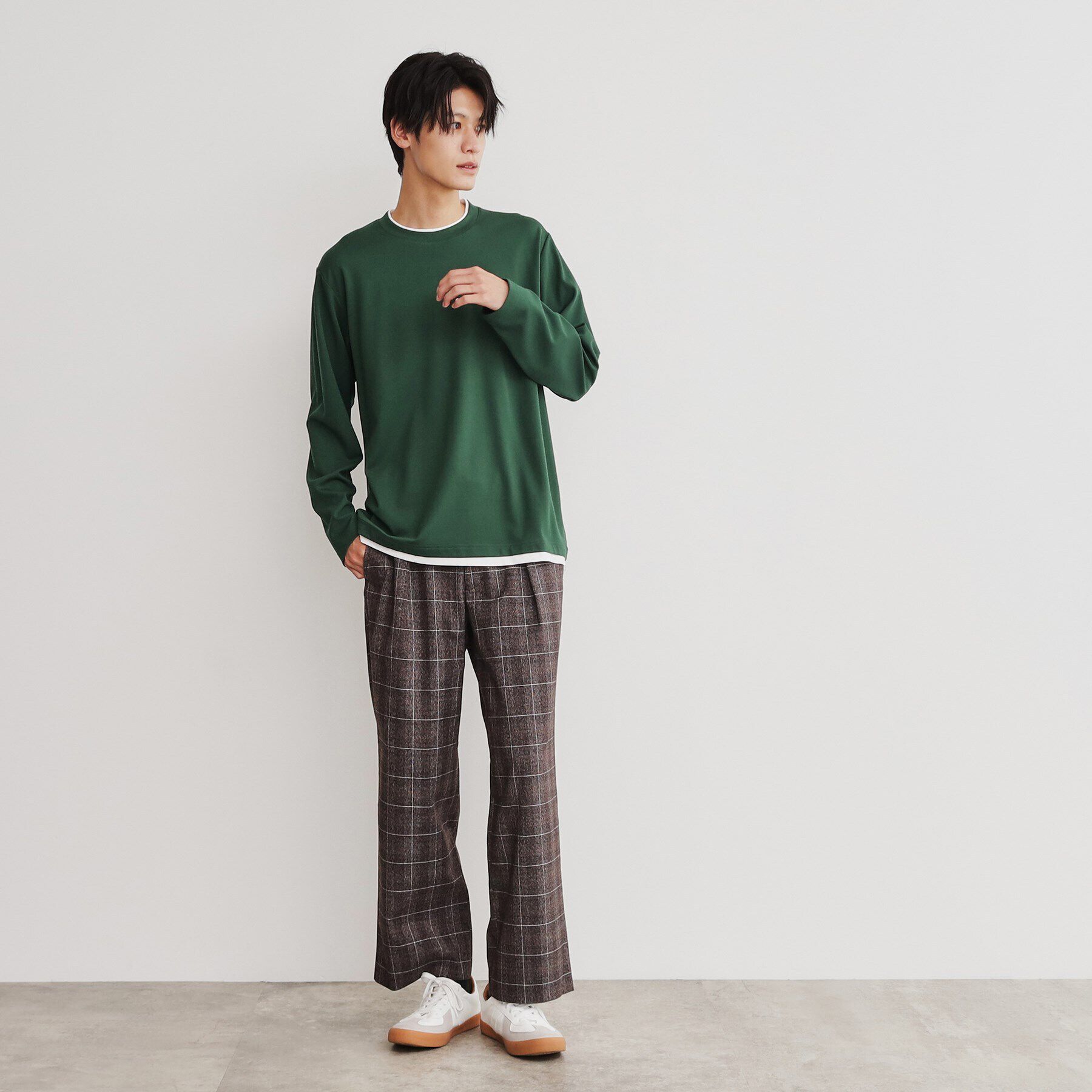 THE SHOP TK「ポンチフェイクレイヤード長袖Tシャツ」|Tシャツ・カットソー|