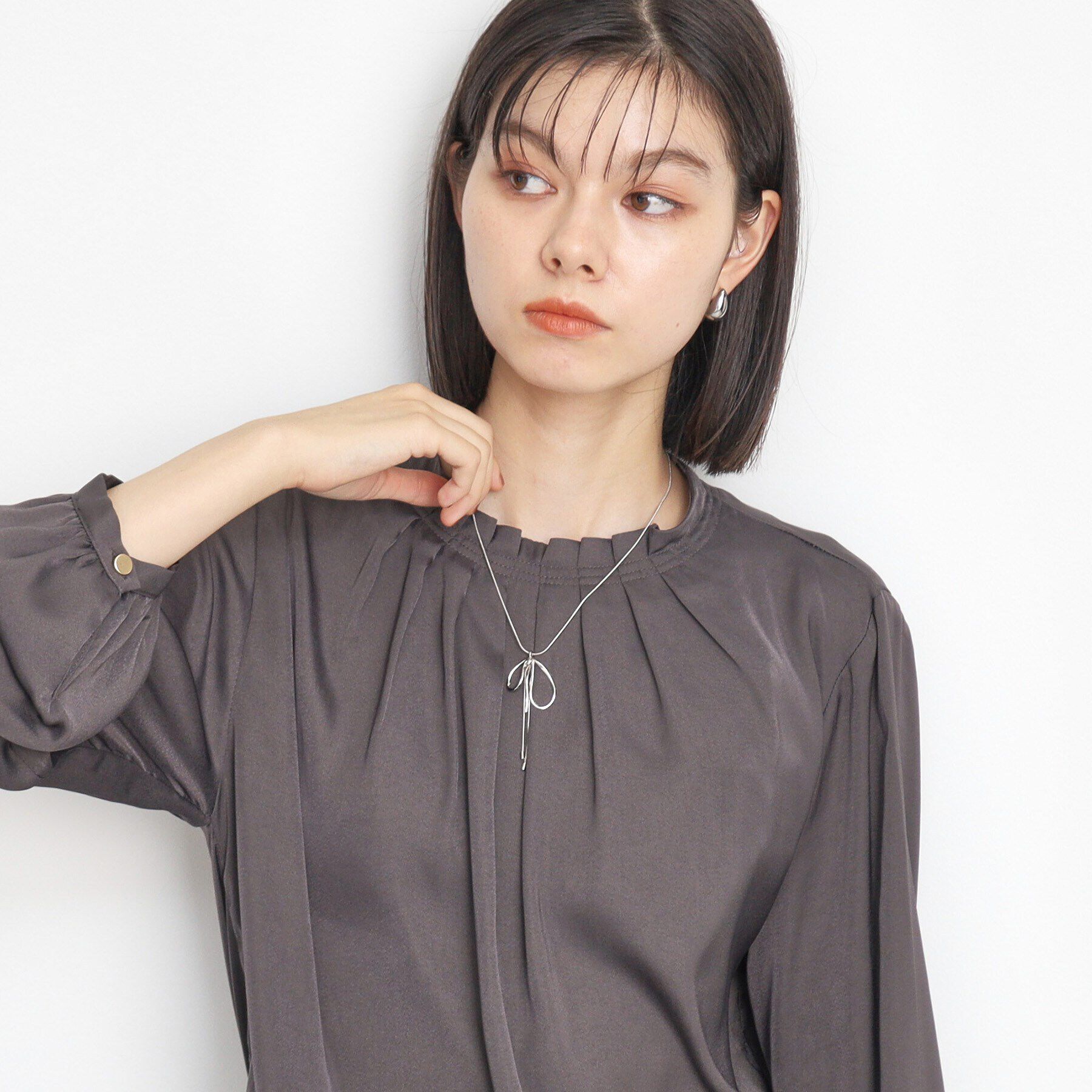 THE SHOP TK「リボンスネークネックレス」|ネックレス|