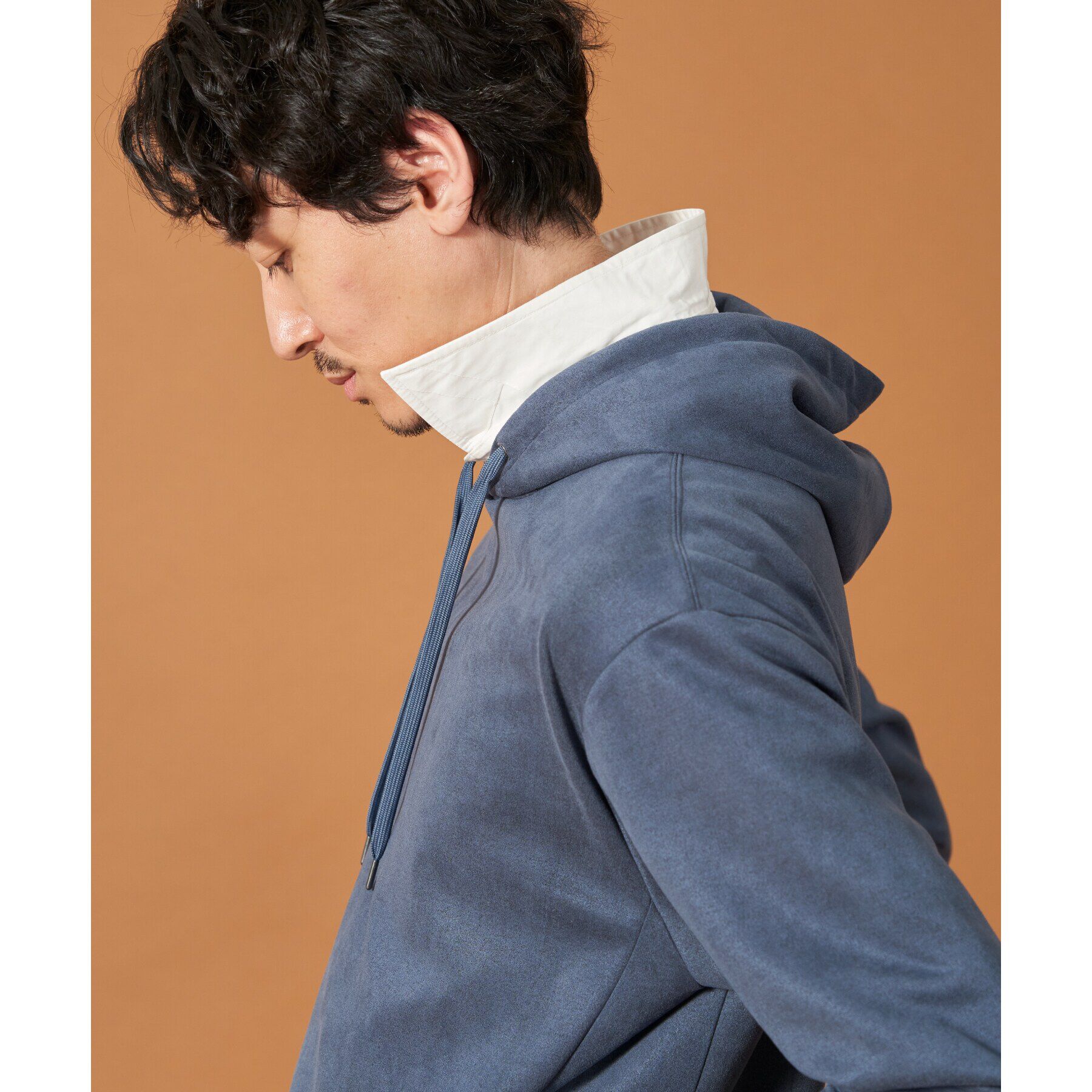 THE SHOP TK「杢スウェードタッチパーカー」|パーカー|