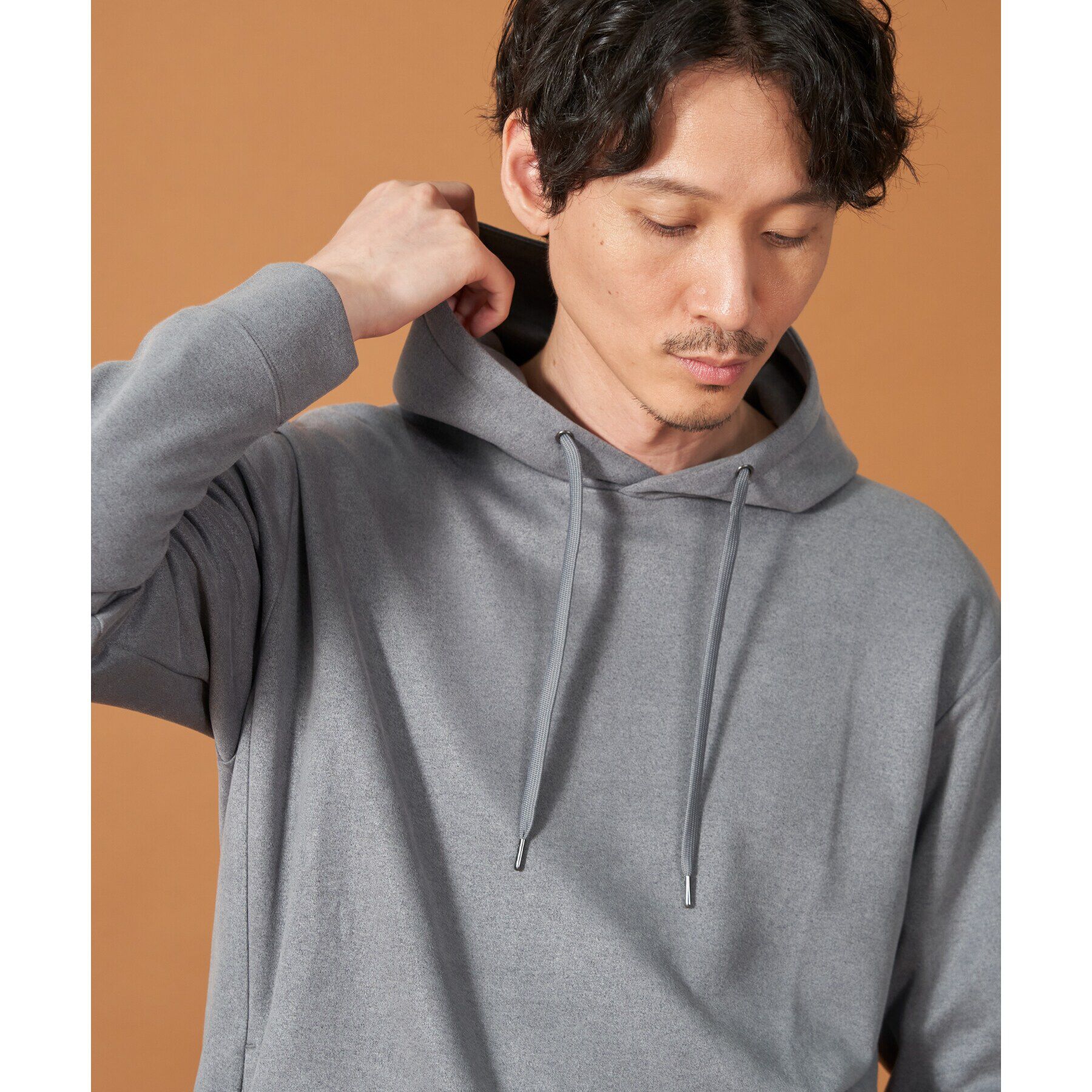 THE SHOP TK「杢スウェードタッチパーカー」|パーカー|