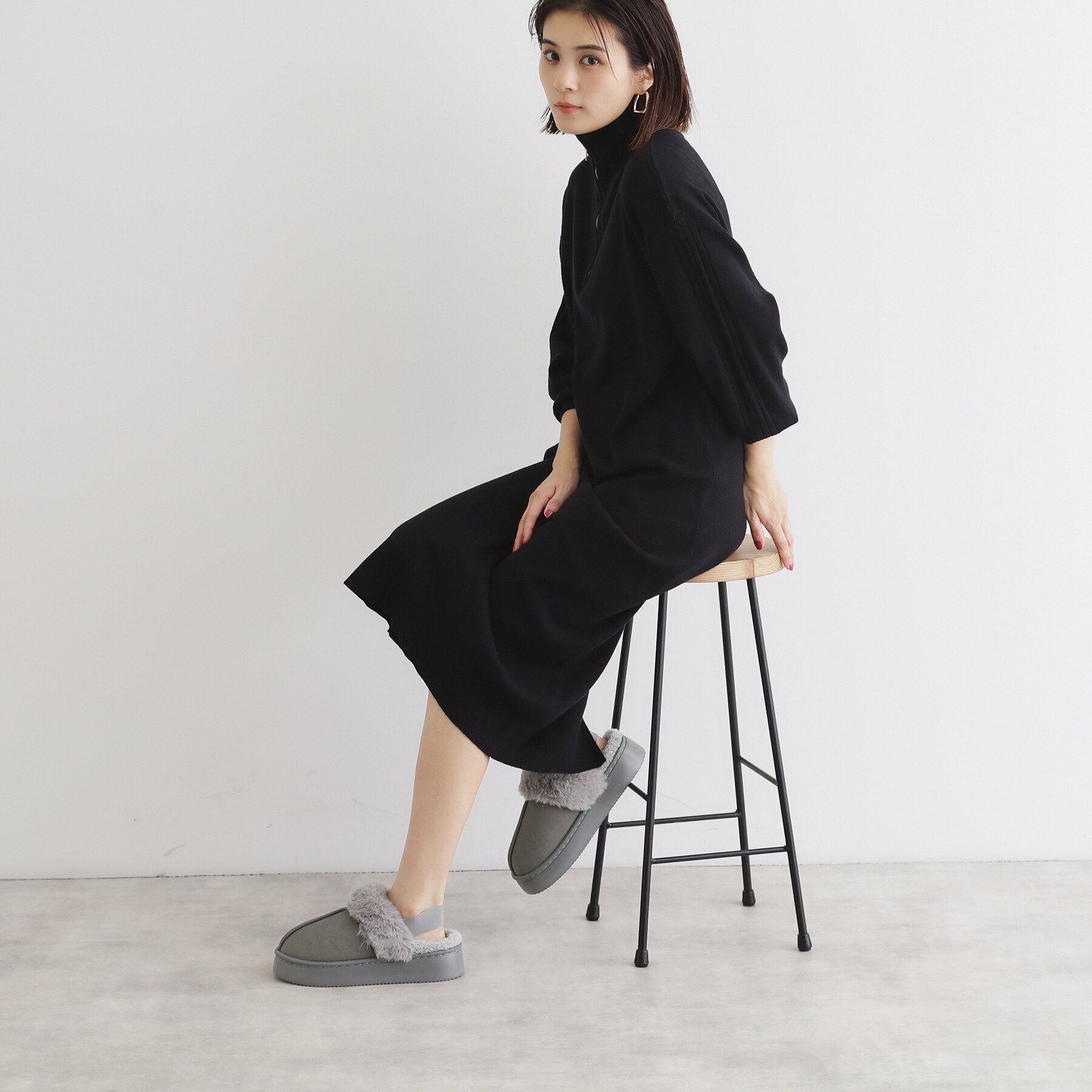 THE SHOP TK「ファーラバーサンダル」|サンダル|