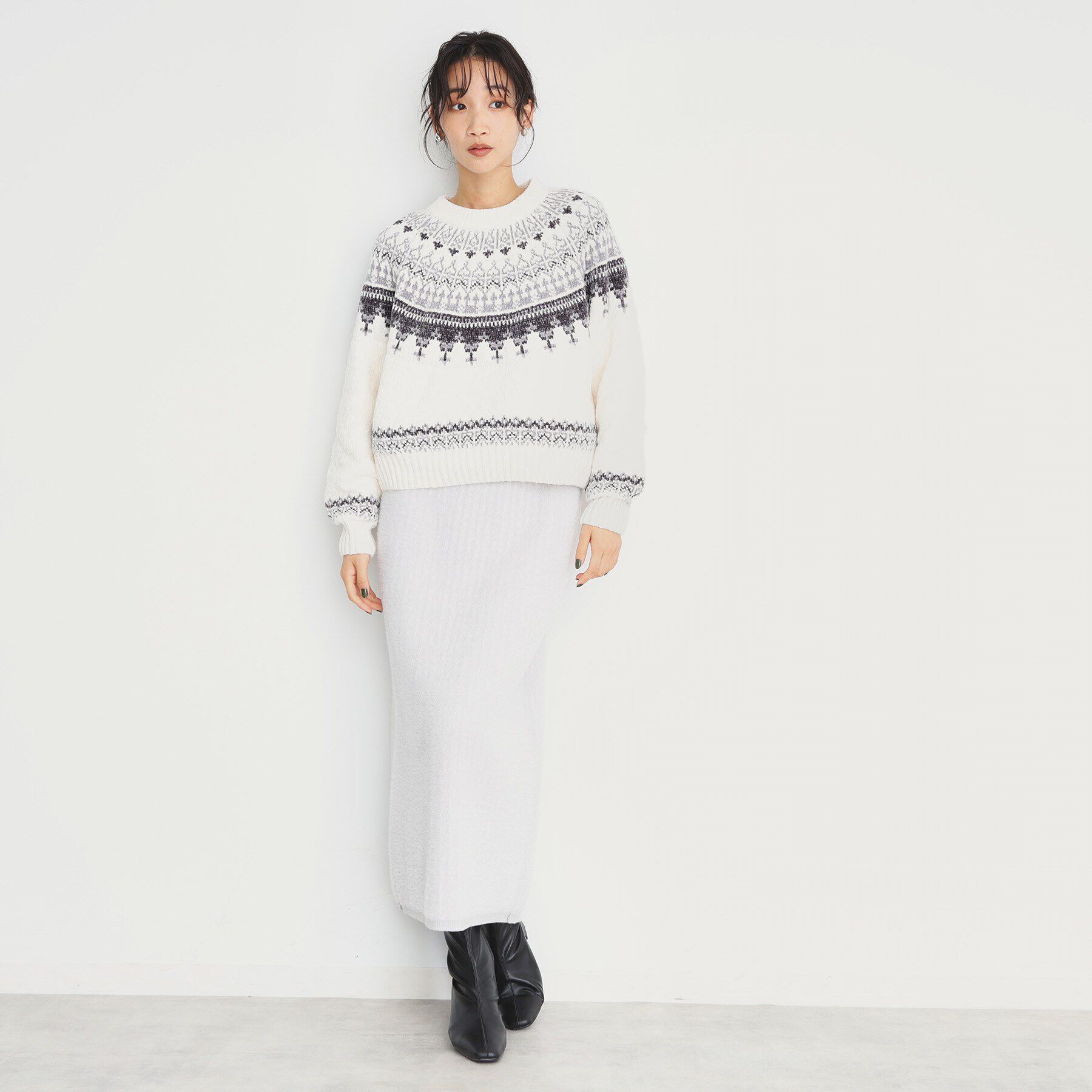 THE SHOP TK「ラメモール求心ニット【洗える】」|ニット・セーター|