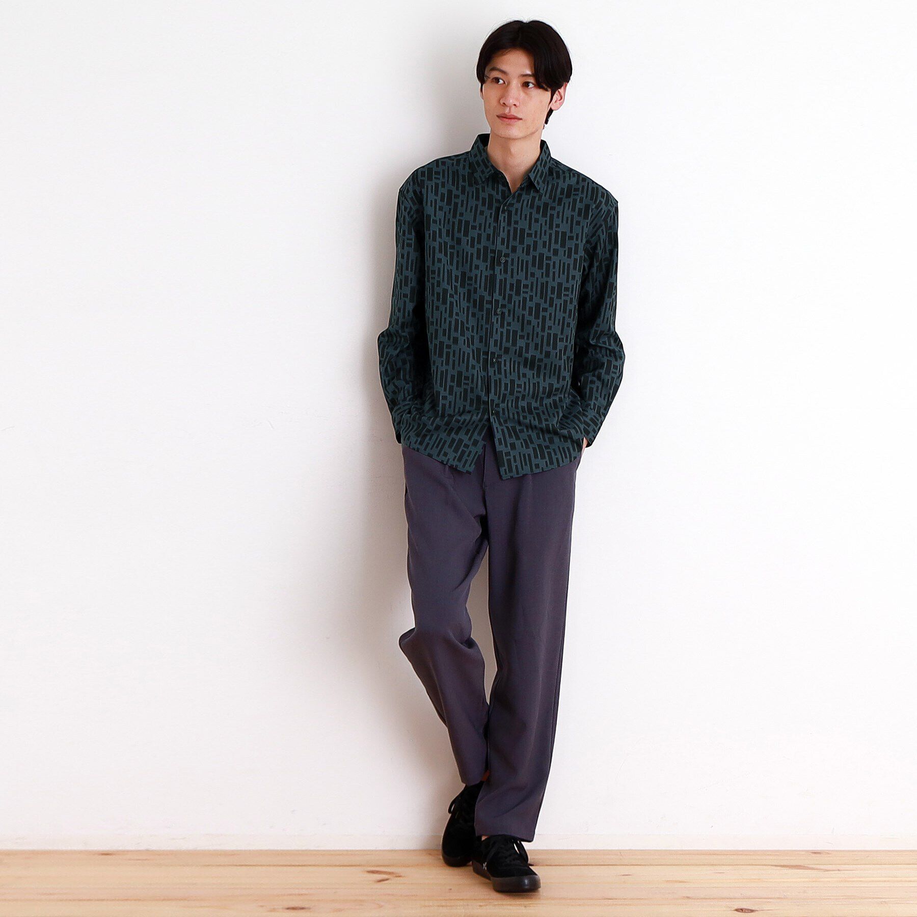 THE SHOP TK「ドライポリ長袖プリントシャツ」|シャツ・ブラウス|