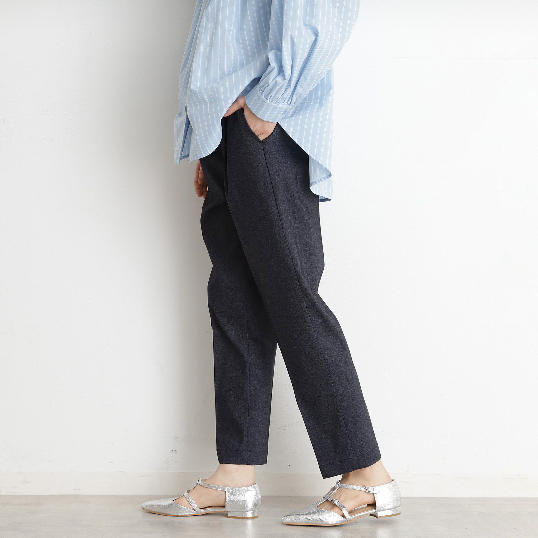 THE SHOP TK「ハイパーストレッチテーパードパンツ【洗える】」|その他|