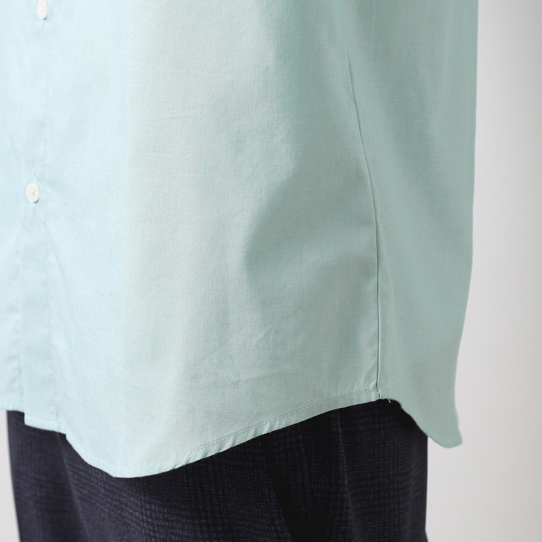 THE SHOP TK「綿麻ポリCOOLMAX（R）長袖シャツ」|シャツ・ブラウス|