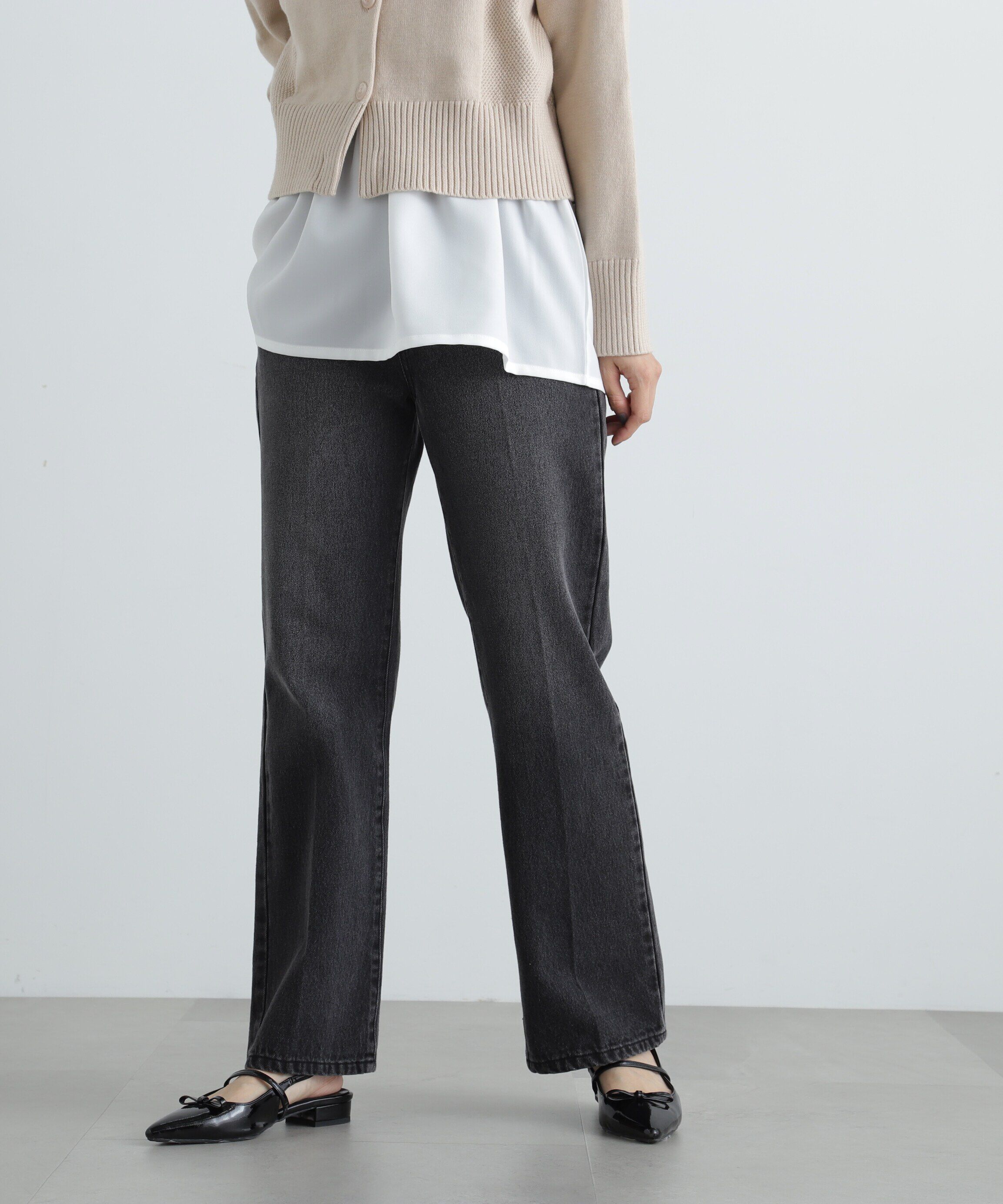  「ナチュラルフレアデニムパンツ」|その他|