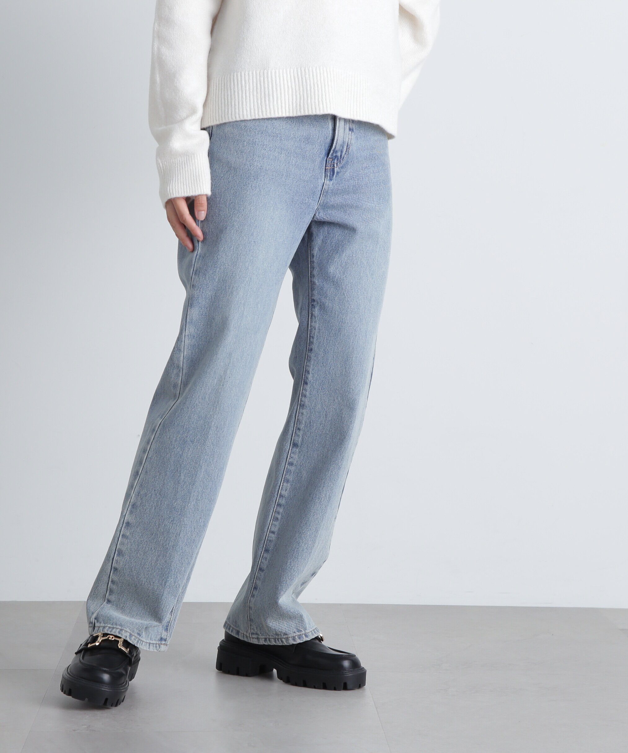  「ナチュラルフレアデニムパンツ」|その他|