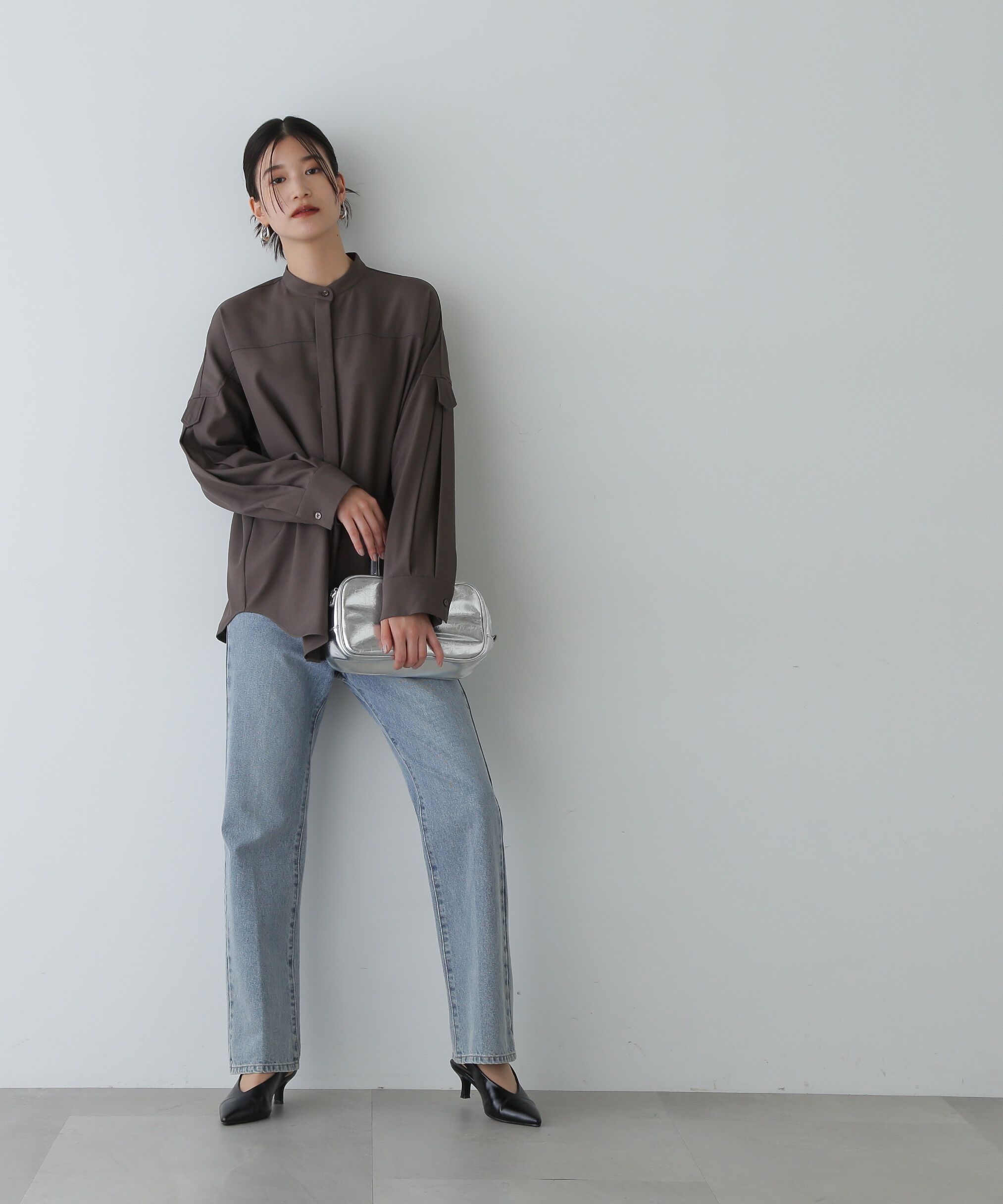  「ナチュラルフレアデニムパンツ」|その他|