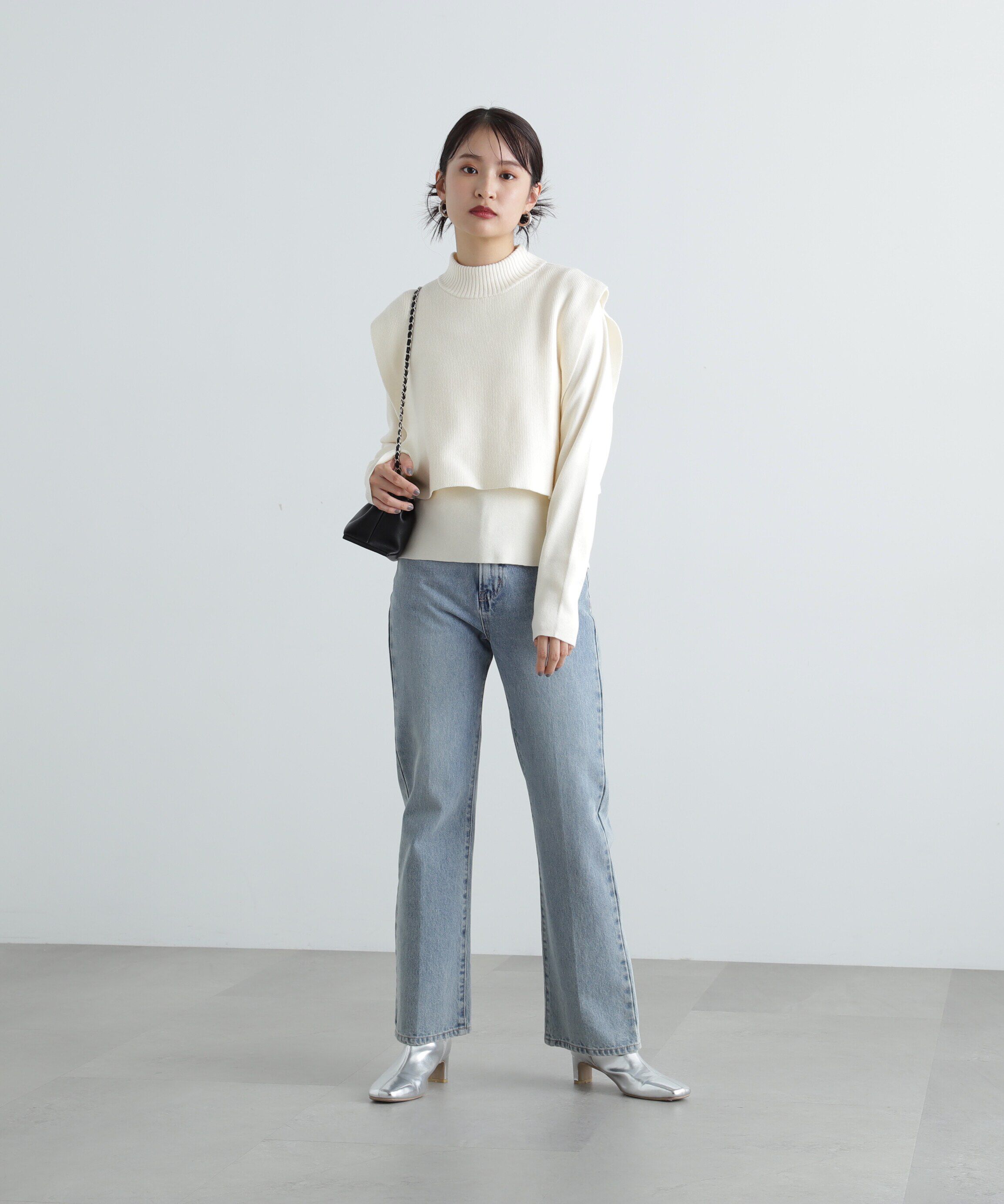  「ナチュラルフレアデニムパンツ」|その他|