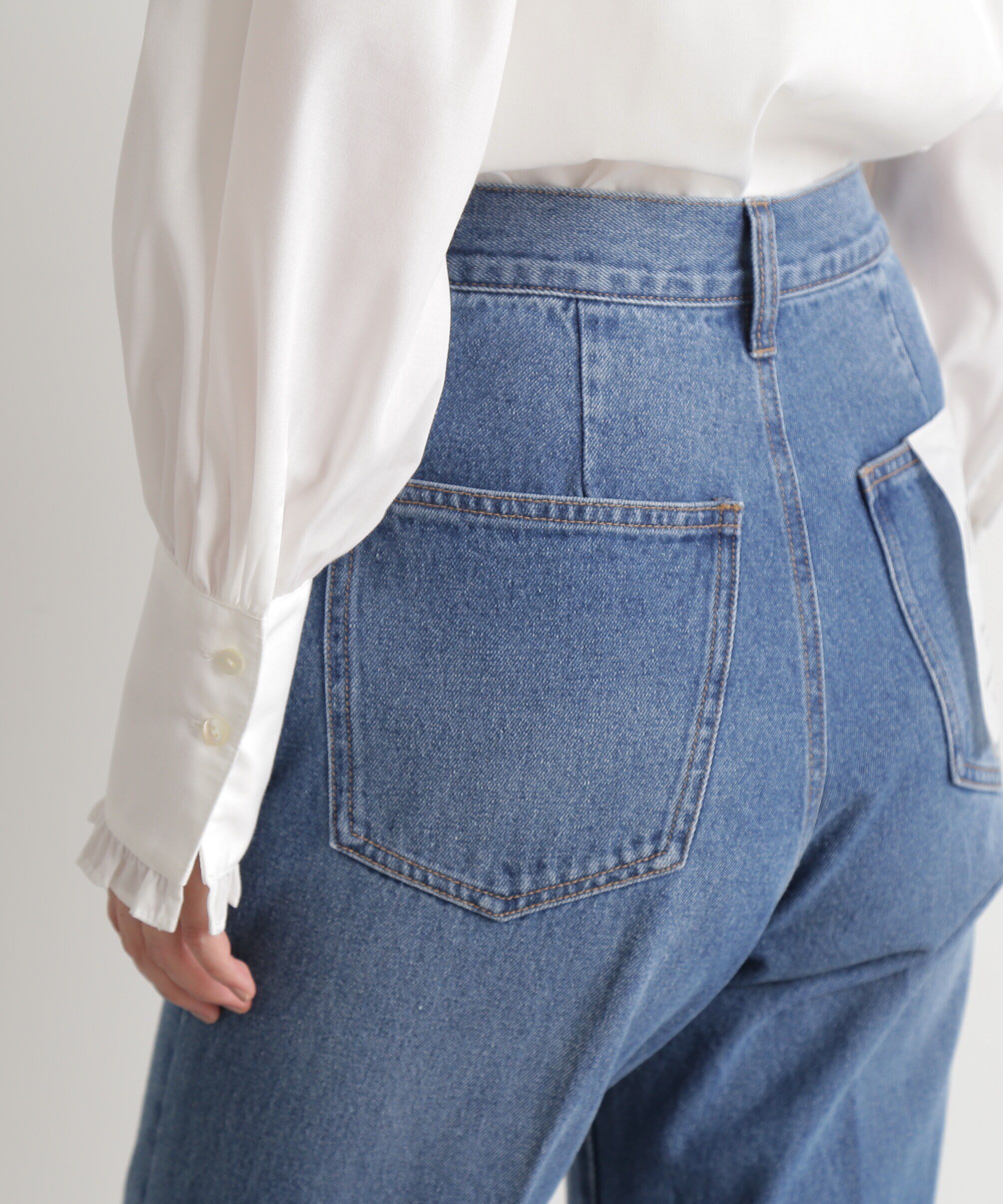  「ナチュラルフレアデニムパンツ」|その他|