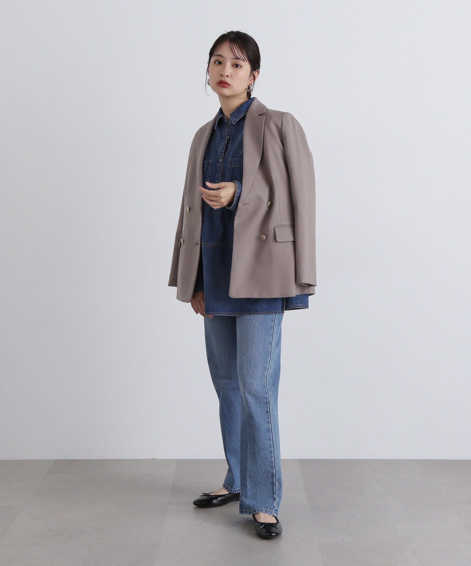  「ナチュラルフレアデニムパンツ」|その他|