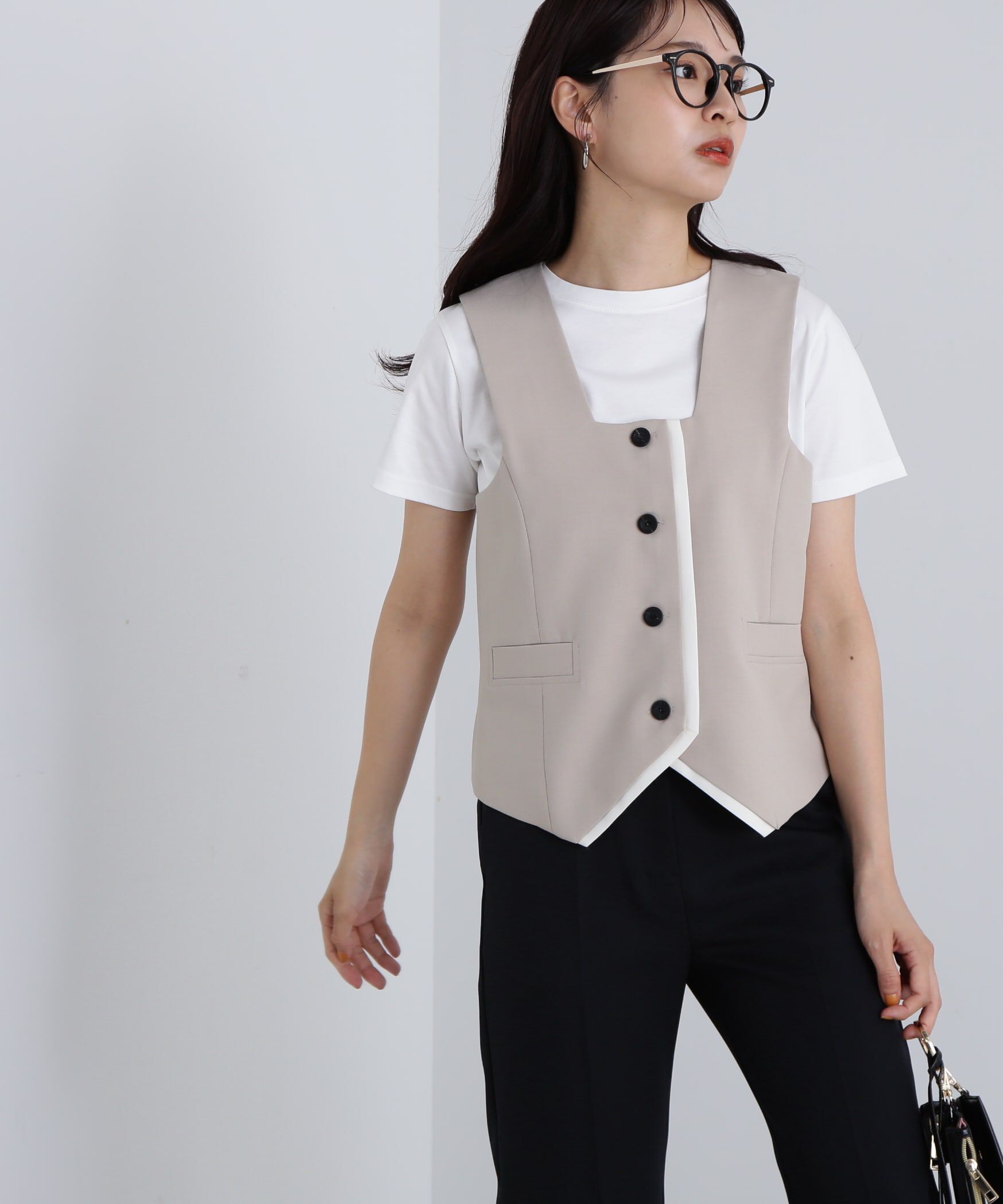  「スクエアフロントジレ」|ブルゾン・スタジャン|