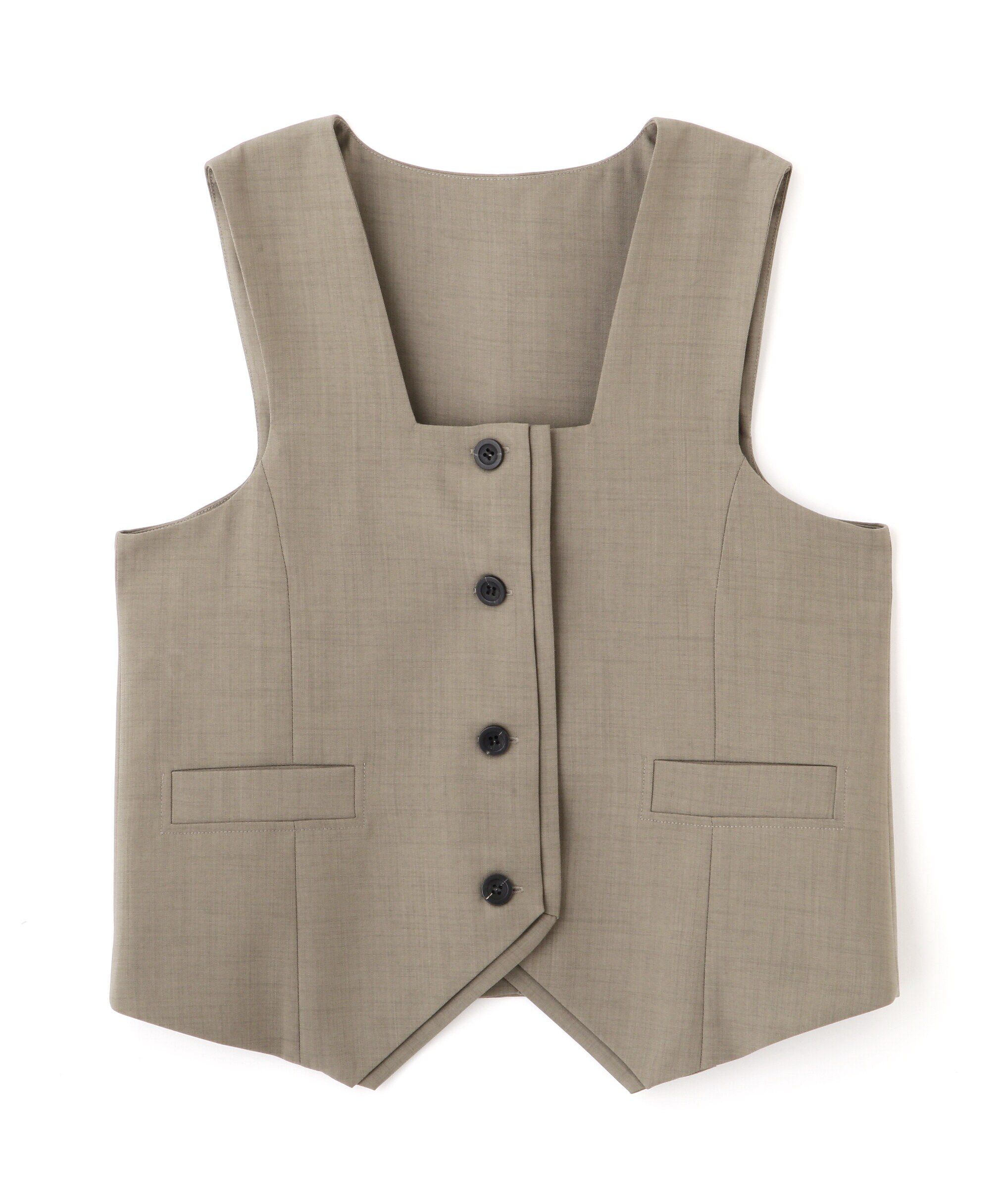  「スクエアフロントジレ」|ブルゾン・スタジャン|