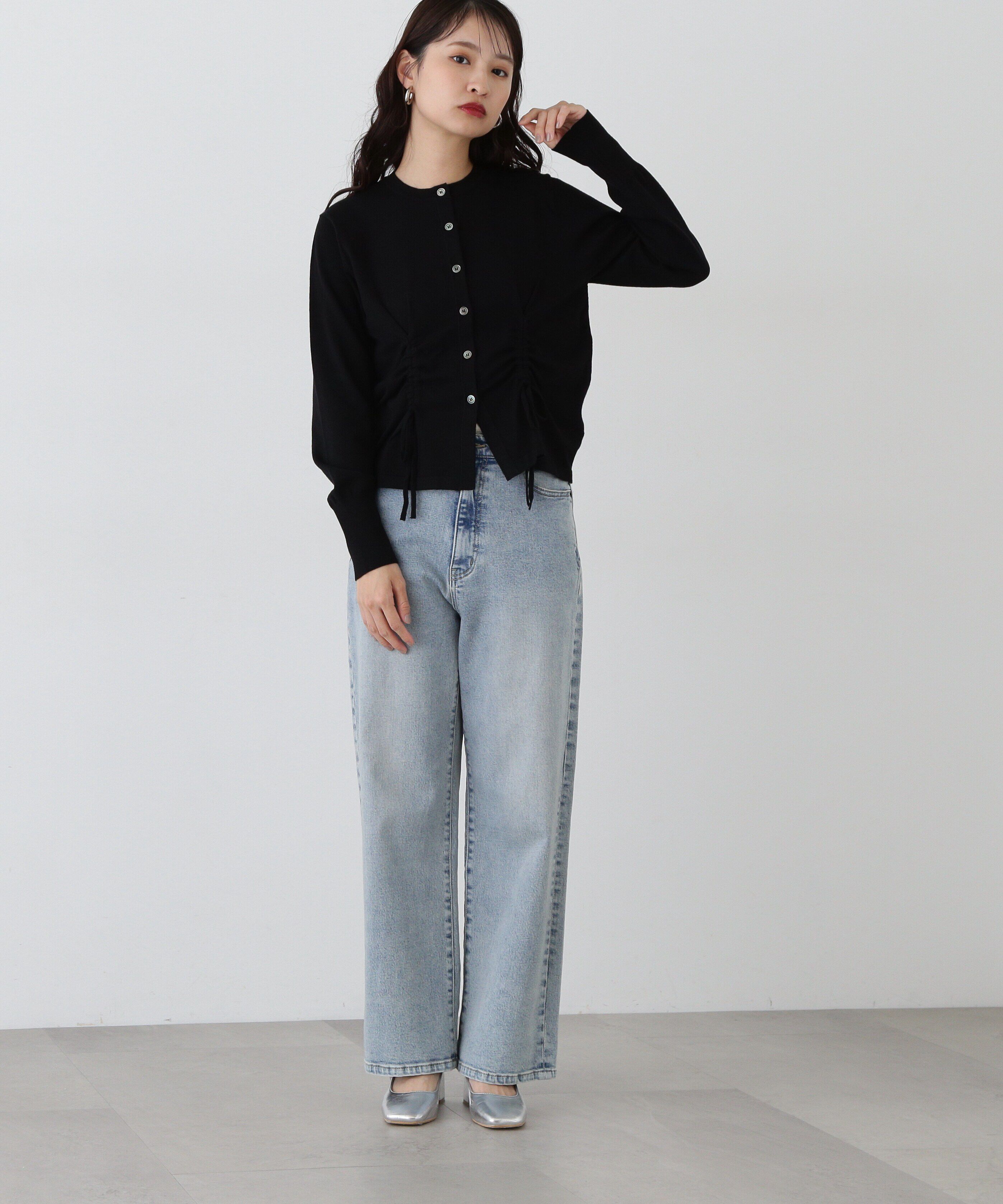  「ドロストリボンニットカーディガン」|ニット・セーター|