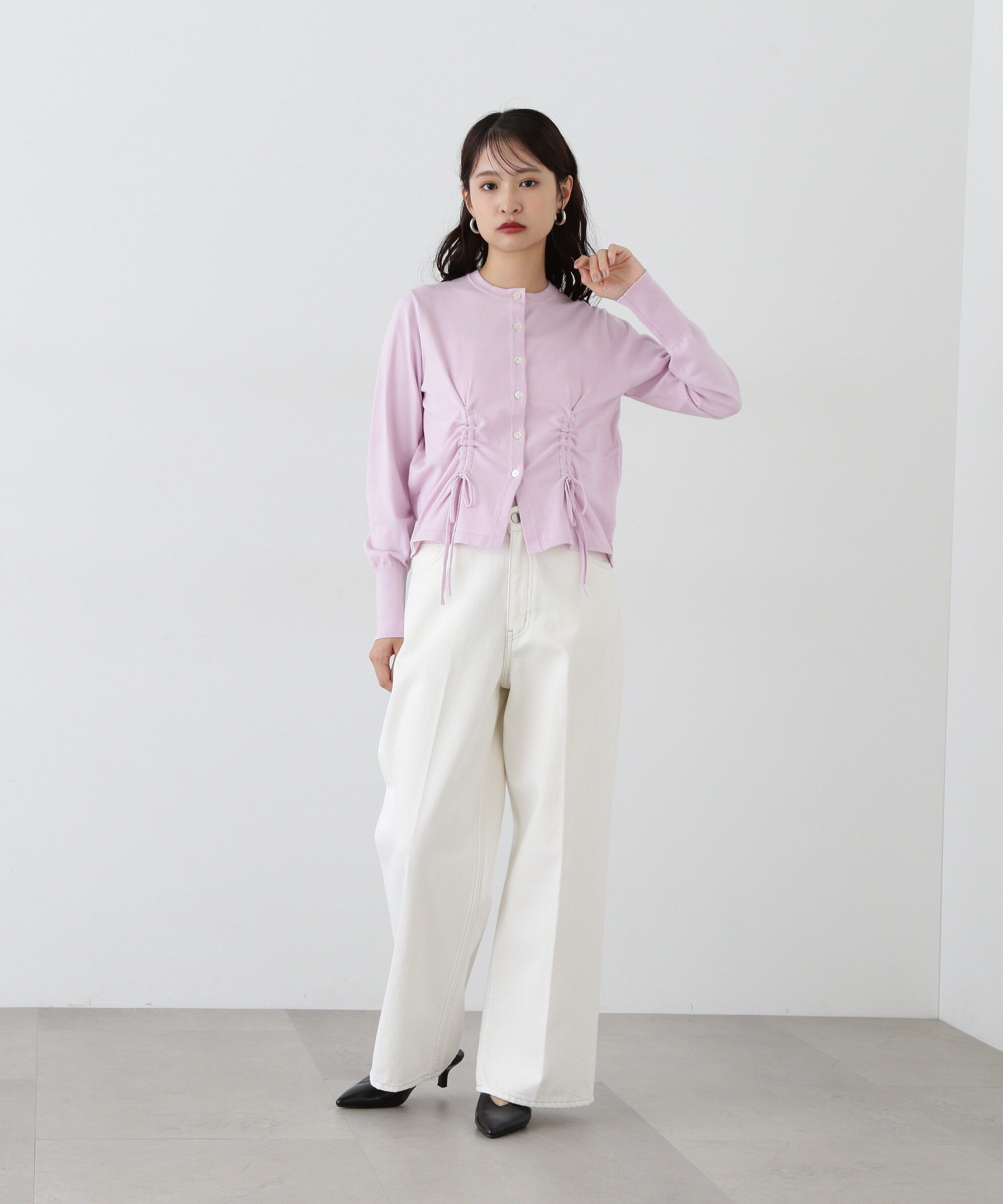  「ドロストリボンニットカーディガン」|ニット・セーター|