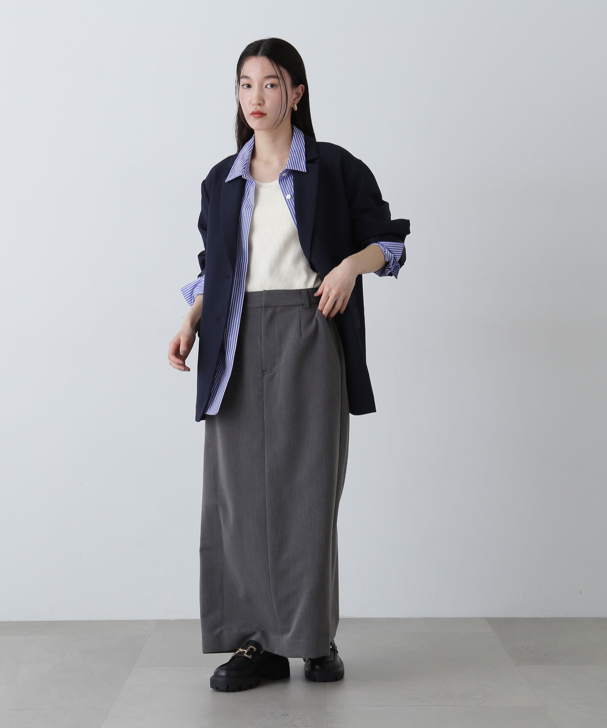  「ツイルマキシスカート」|スカート|