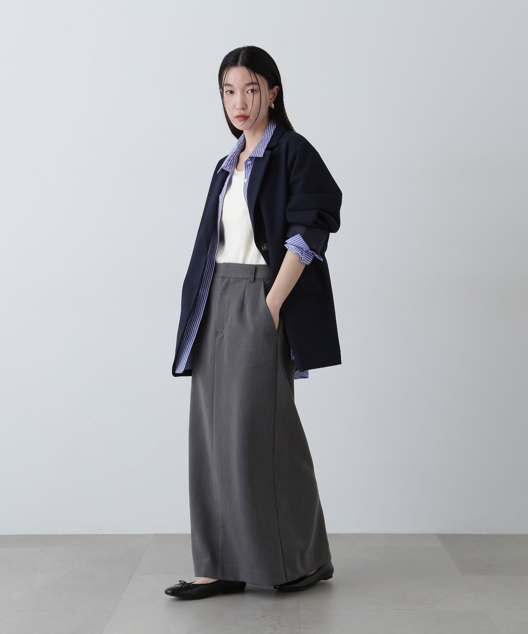  「ツイルマキシスカート」|スカート|