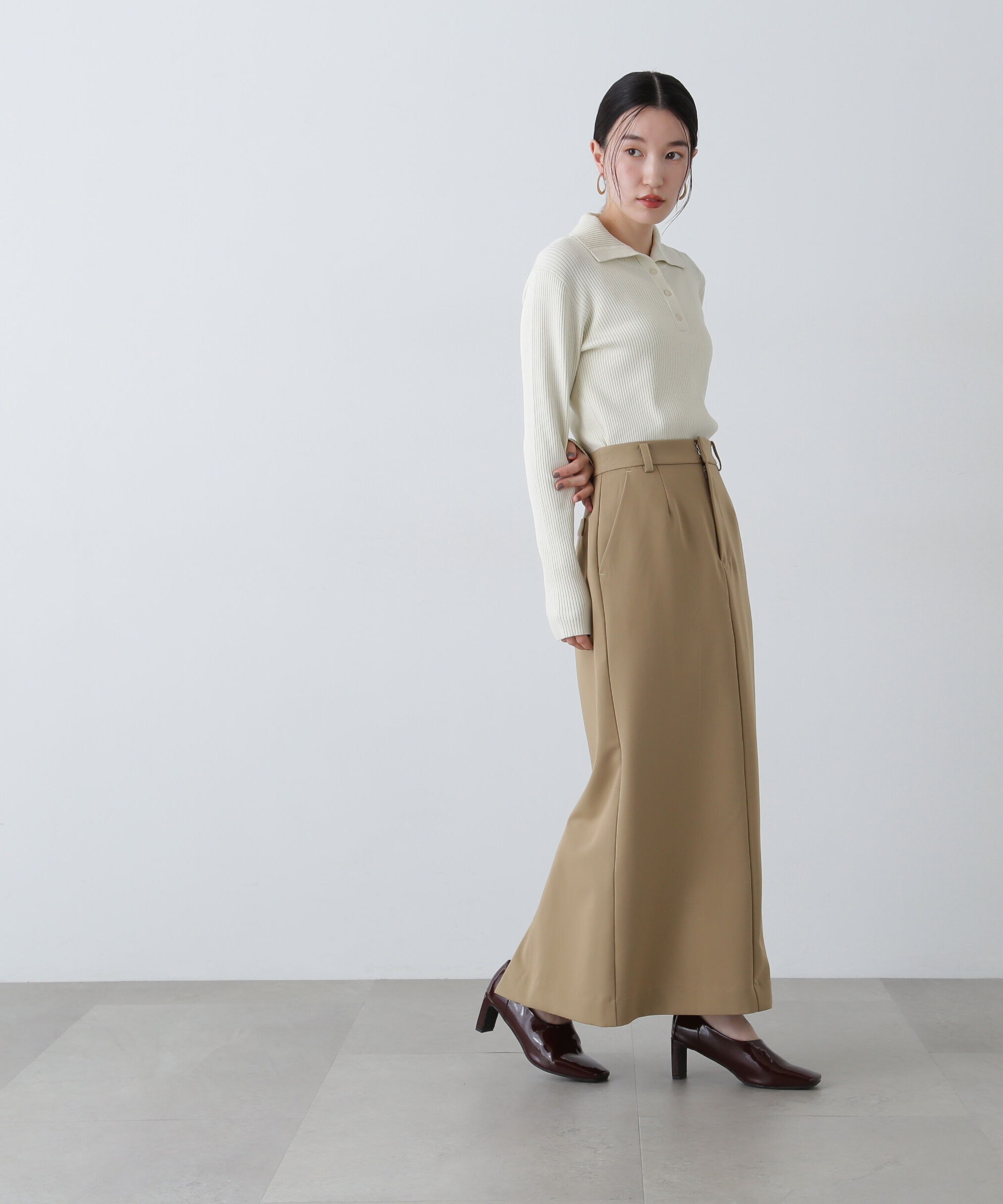  「ツイルマキシスカート」|スカート|