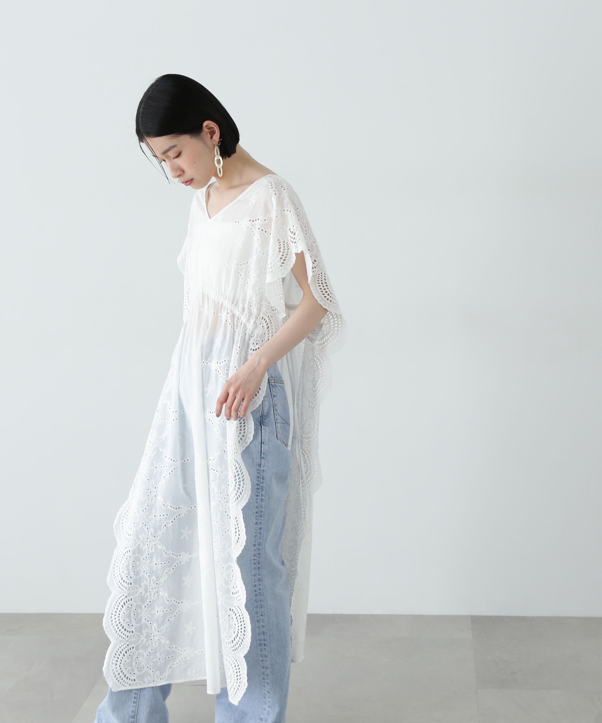  「スカラップレースワンピース」|ワンピース|