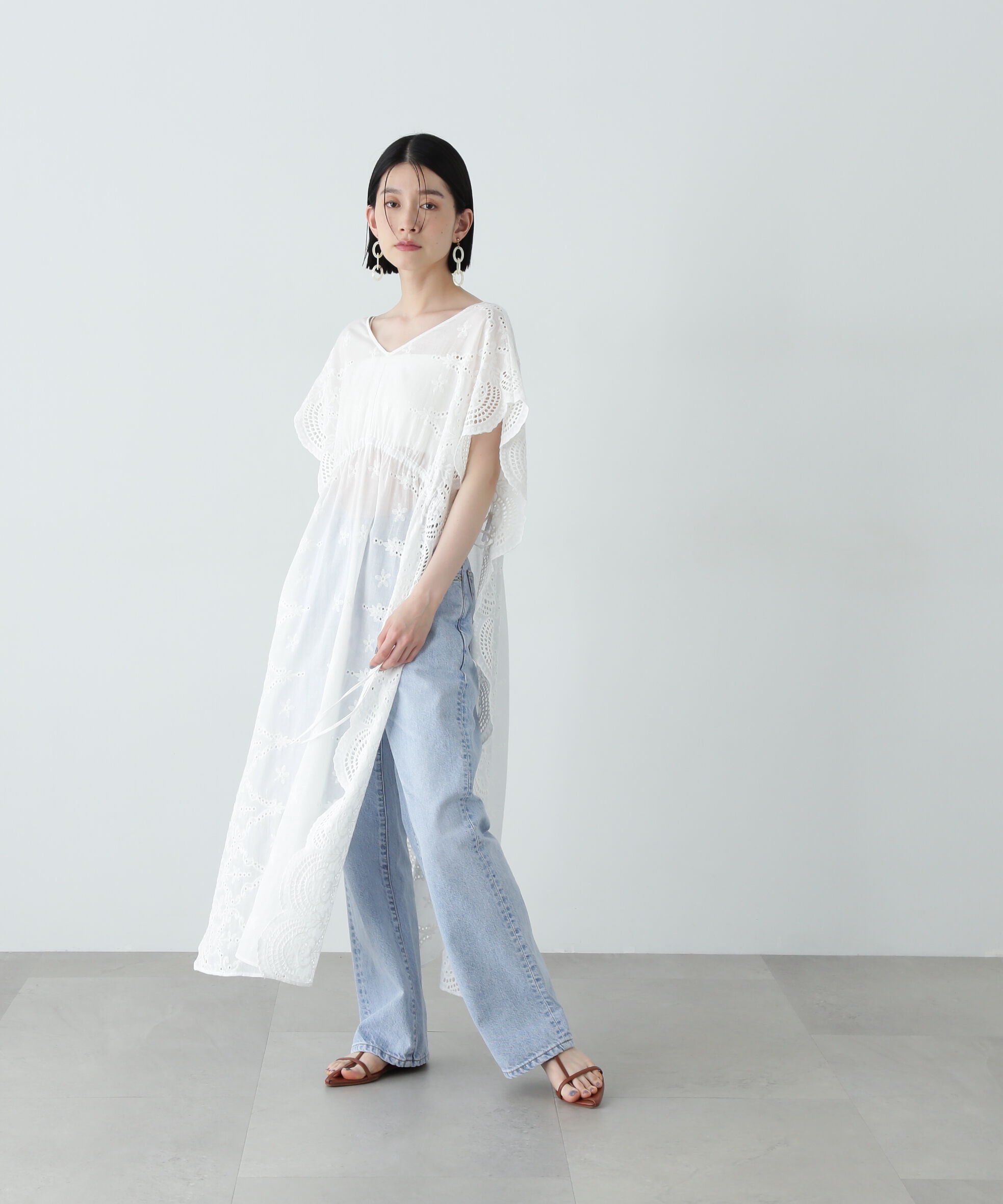  「スカラップレースワンピース」|ワンピース|