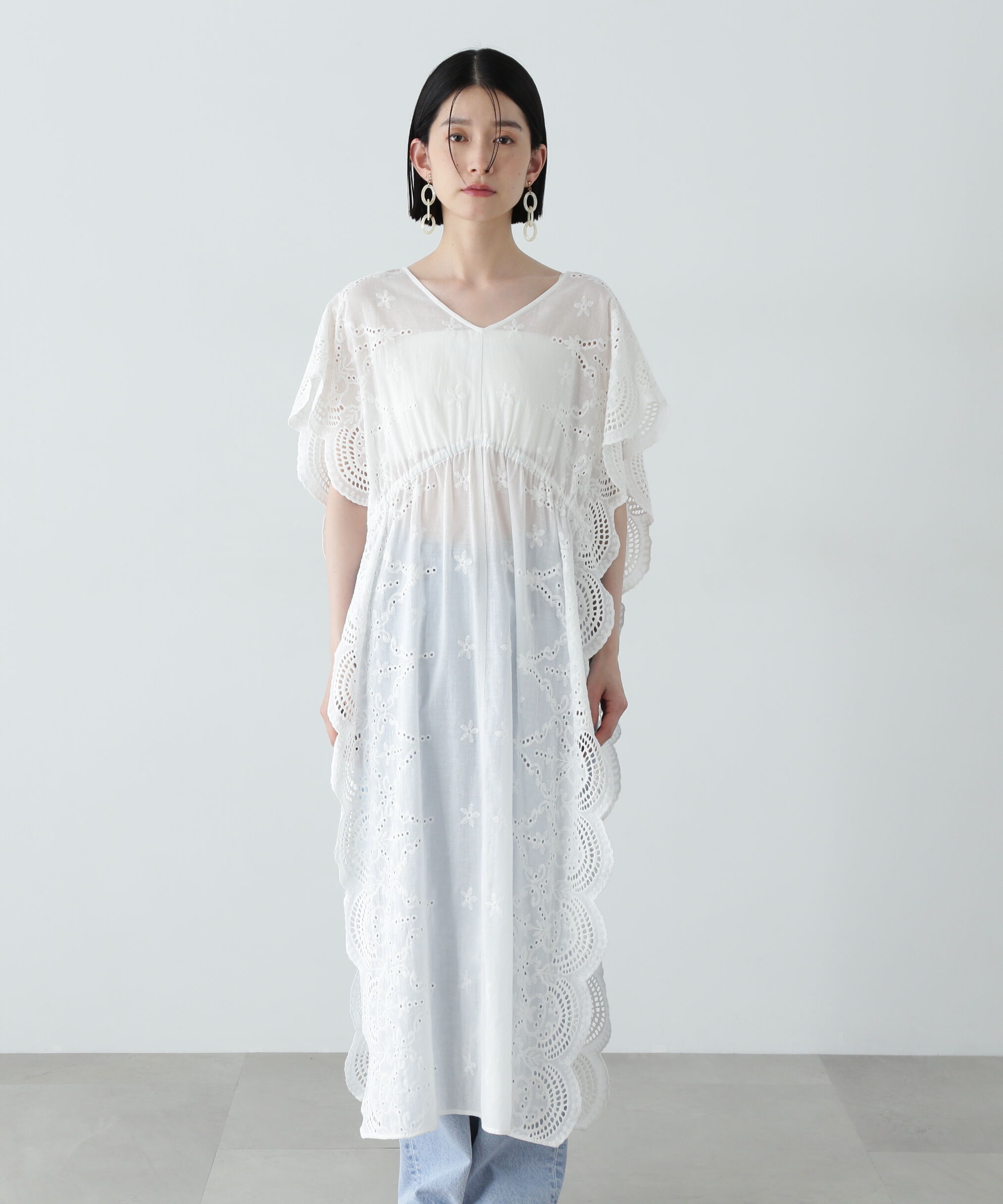  「スカラップレースワンピース」|ワンピース|