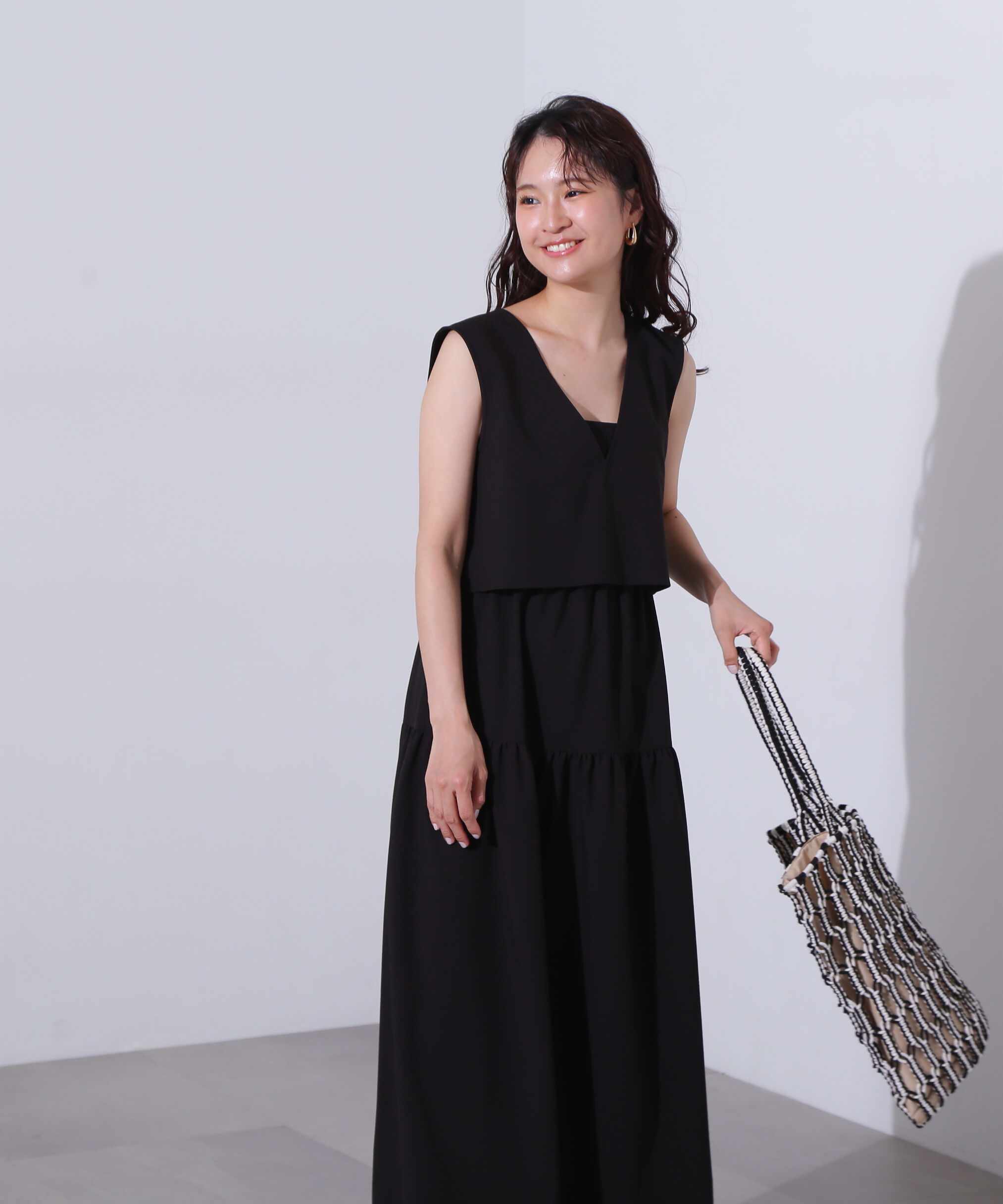  「Vトップキャミワンピースセット」|ワンピース|