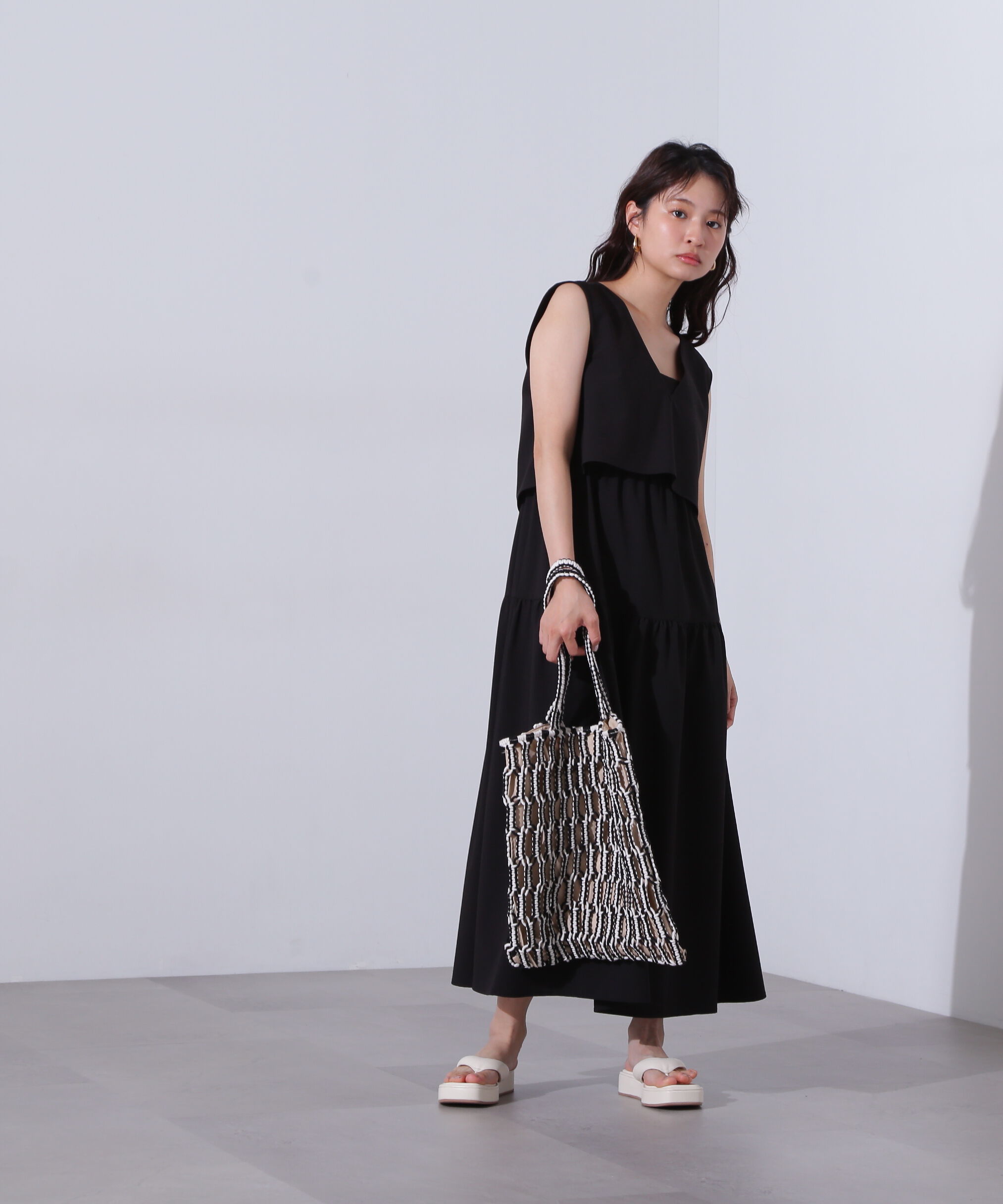  「Vトップキャミワンピースセット」|ワンピース|