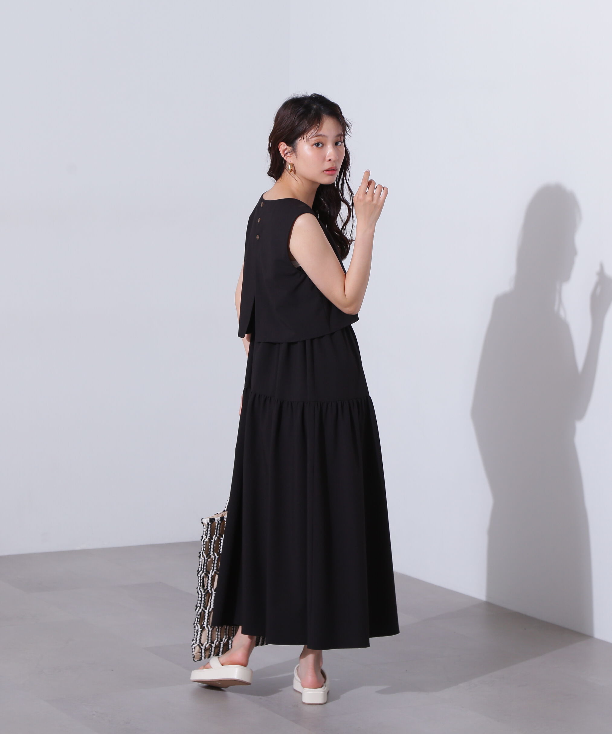  「Vトップキャミワンピースセット」|ワンピース|