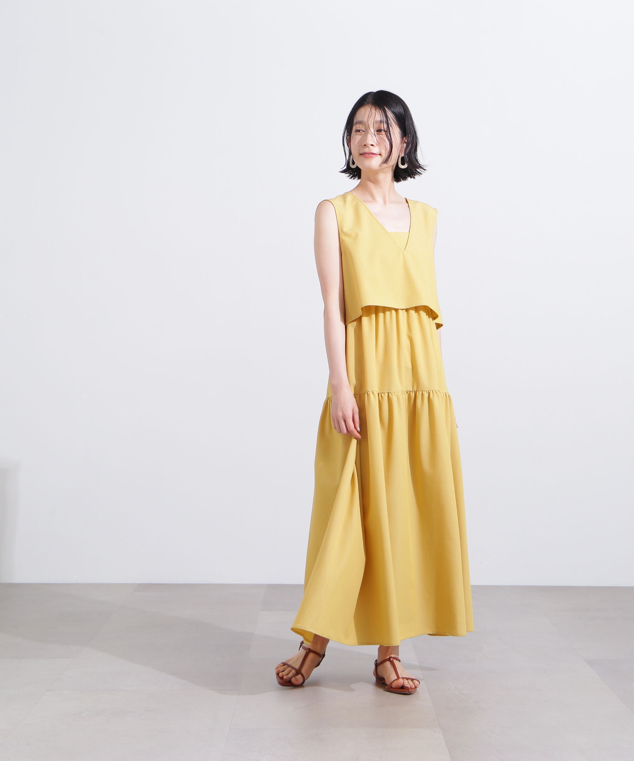  「Vトップキャミワンピースセット」|ワンピース|