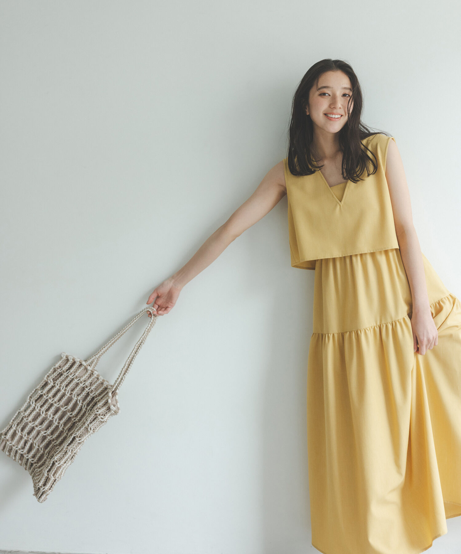  「Vトップキャミワンピースセット」|ワンピース|