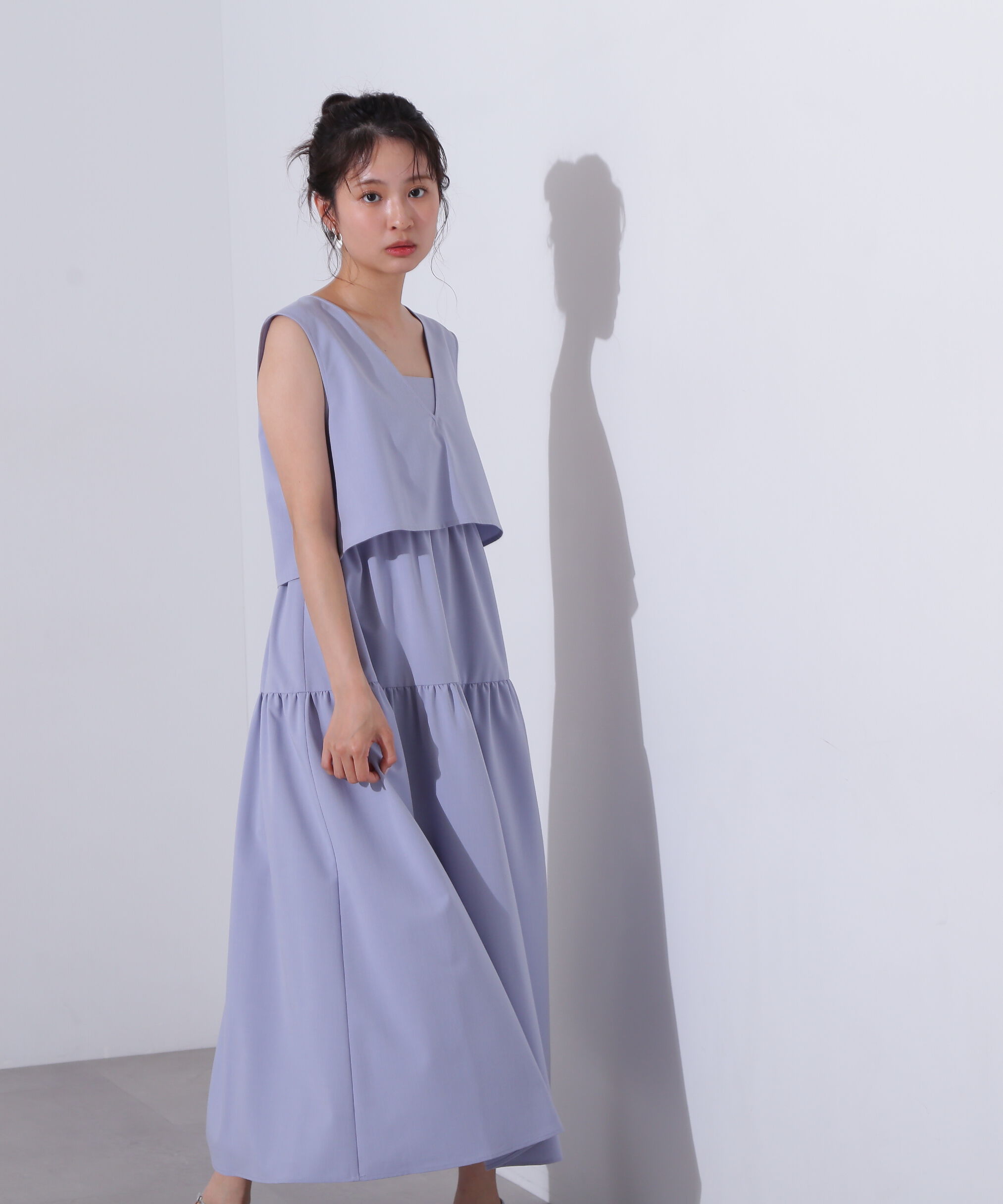  「Vトップキャミワンピースセット」|ワンピース|