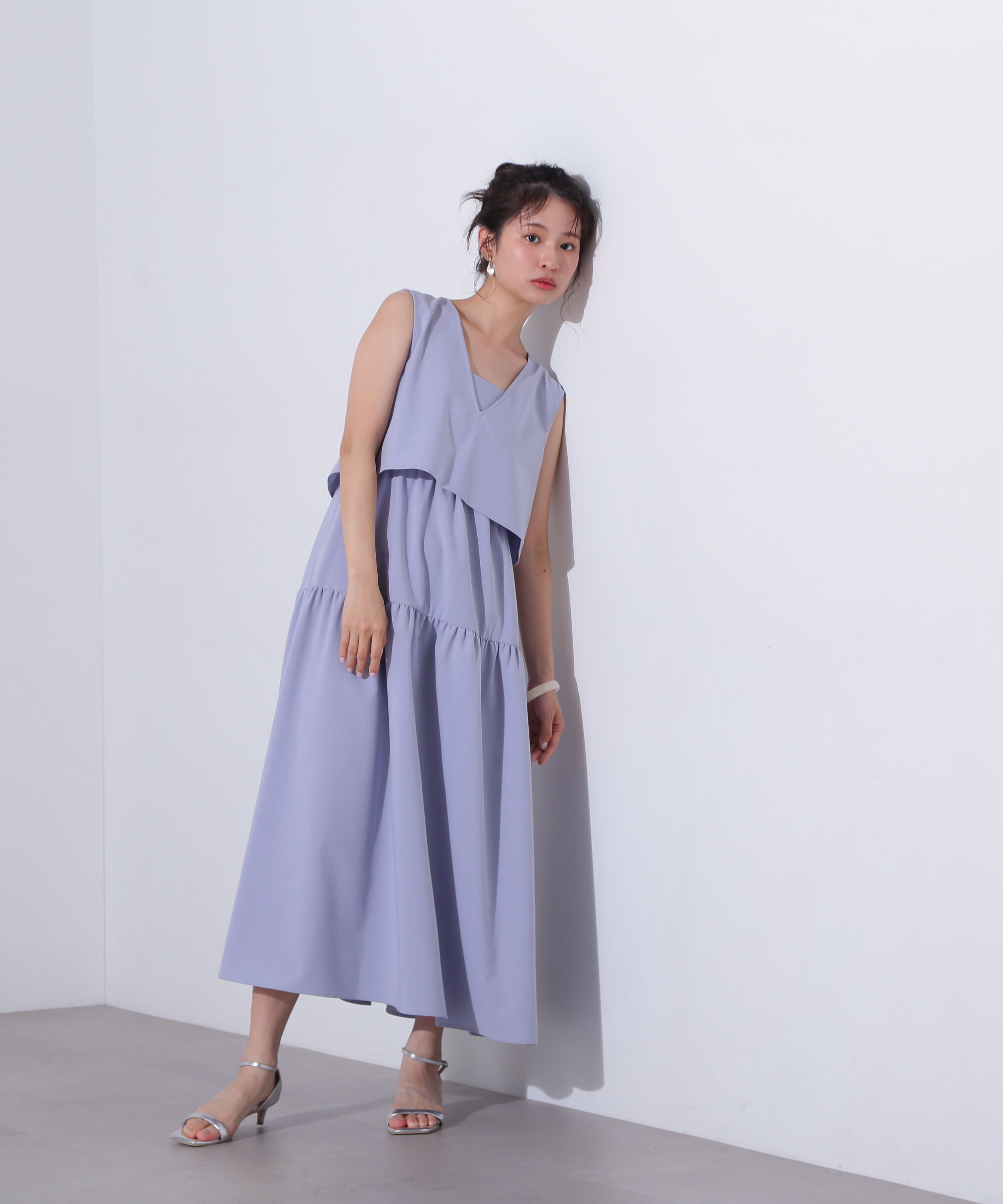  「Vトップキャミワンピースセット」|ワンピース|