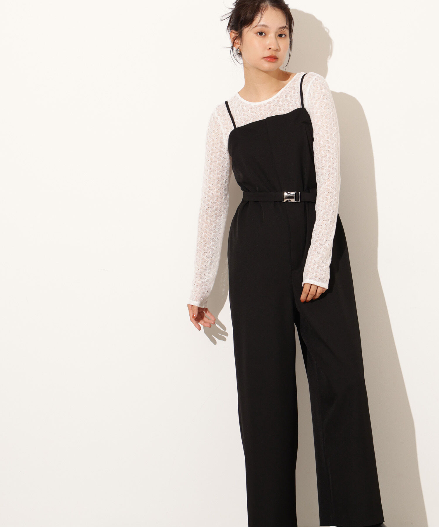  「ベルト付きベアオールインワン」|ワンピース|