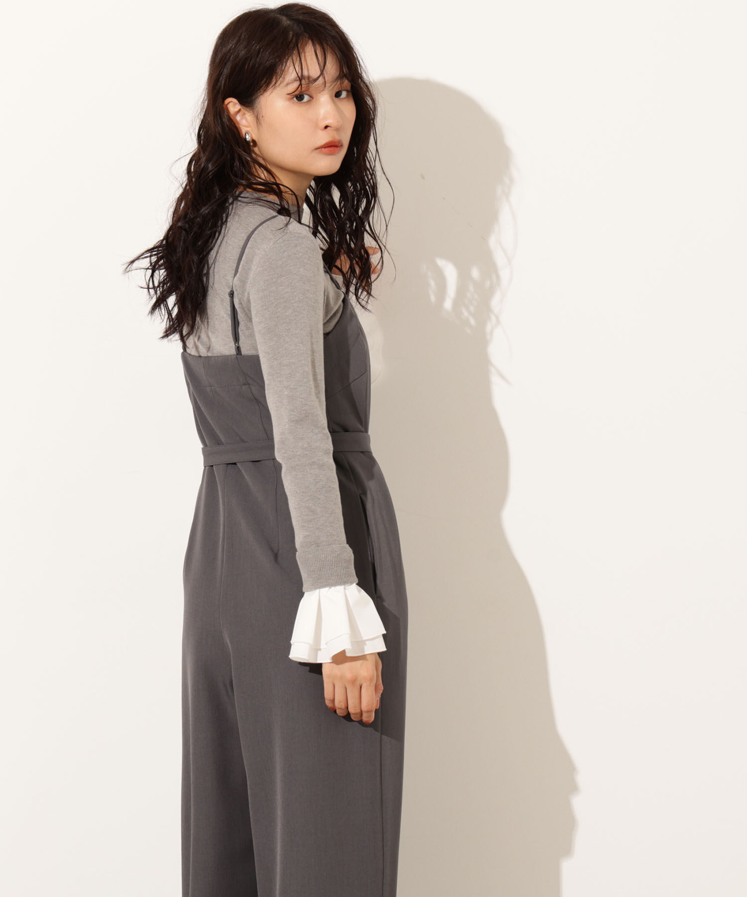  「ベルト付きベアオールインワン」|ワンピース|