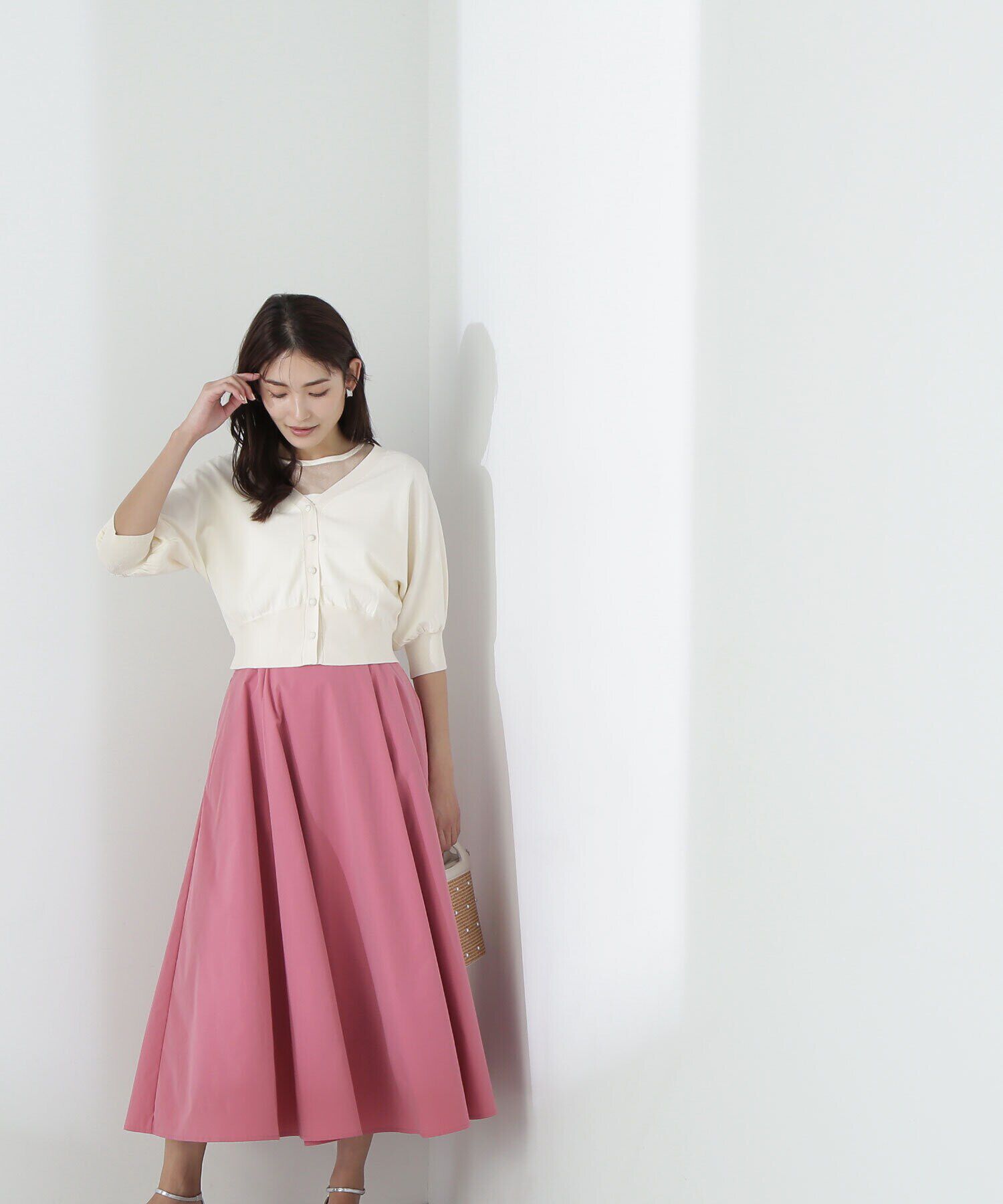  「カラーフレアスカート」|スカート|