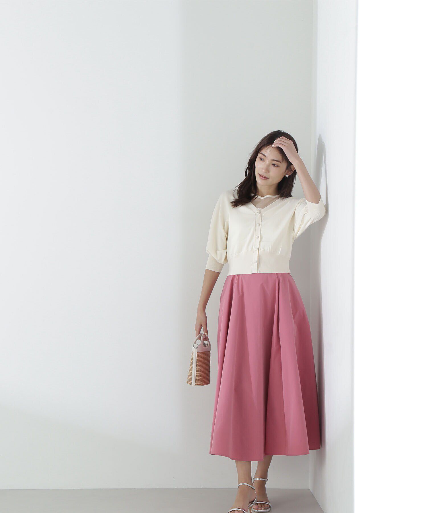  「カラーフレアスカート」|スカート|