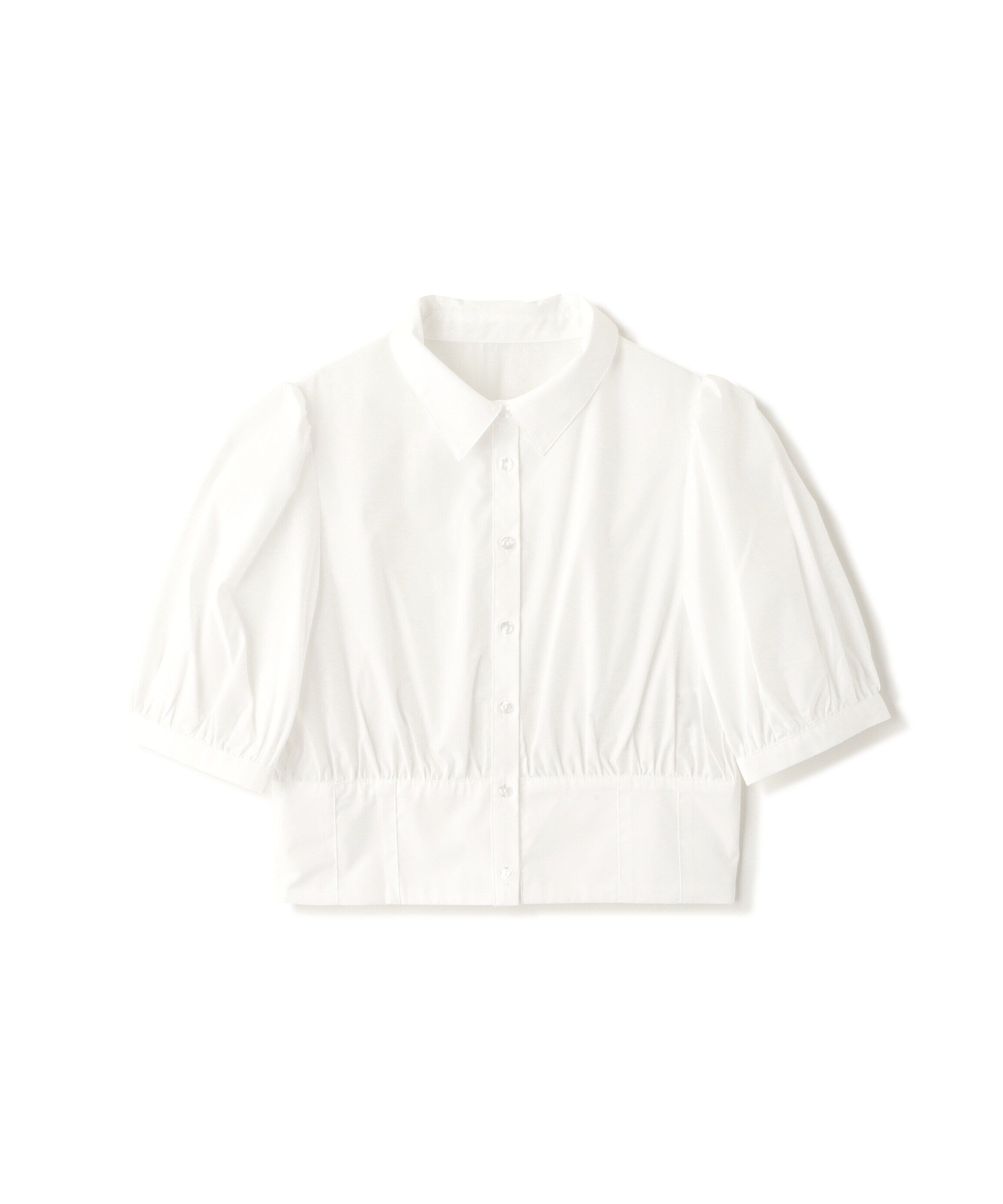  「シャツカラーコルセットブラウス」|シャツ・ブラウス|