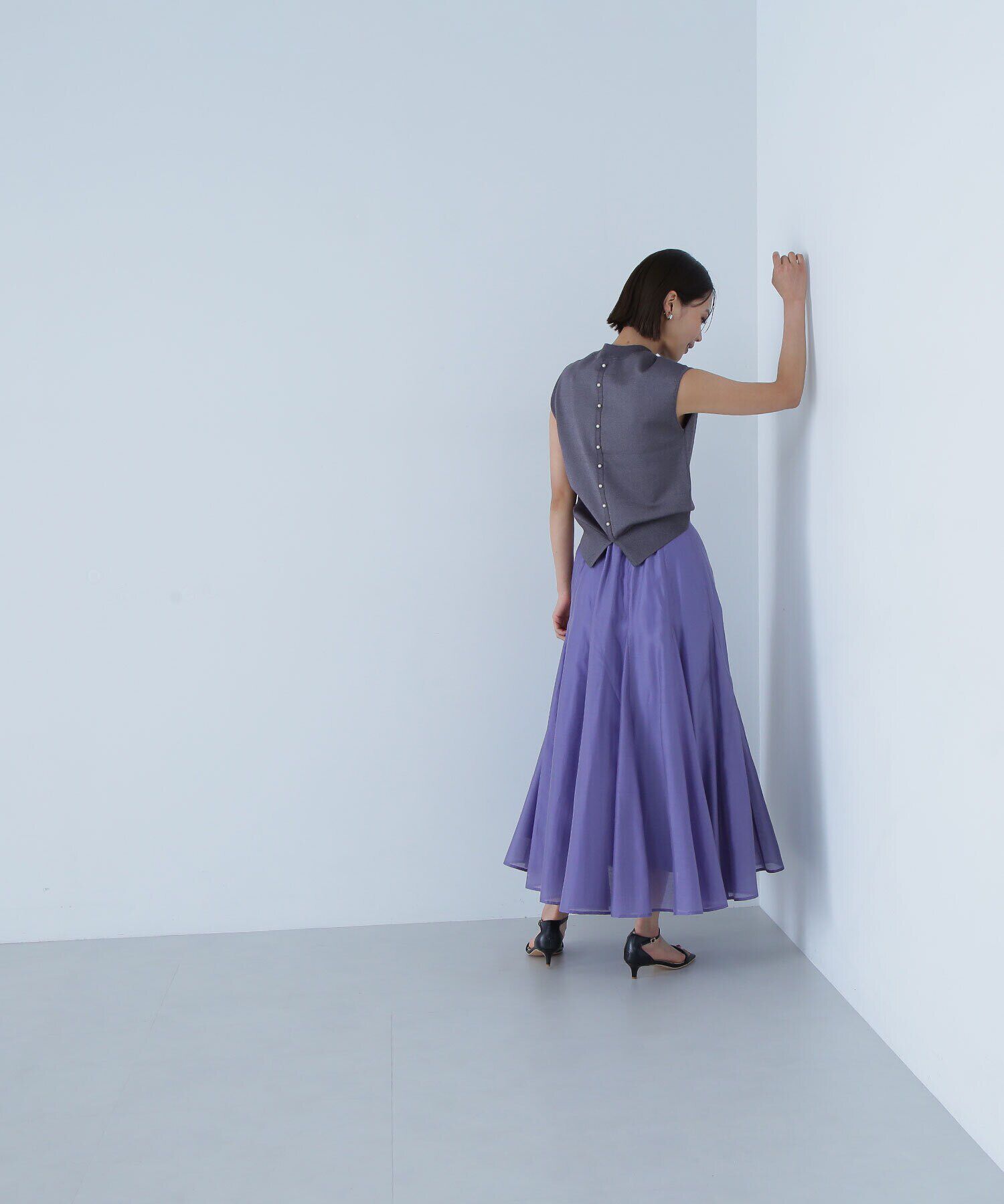  「シャイニーシアーボイルスカート」|スカート|