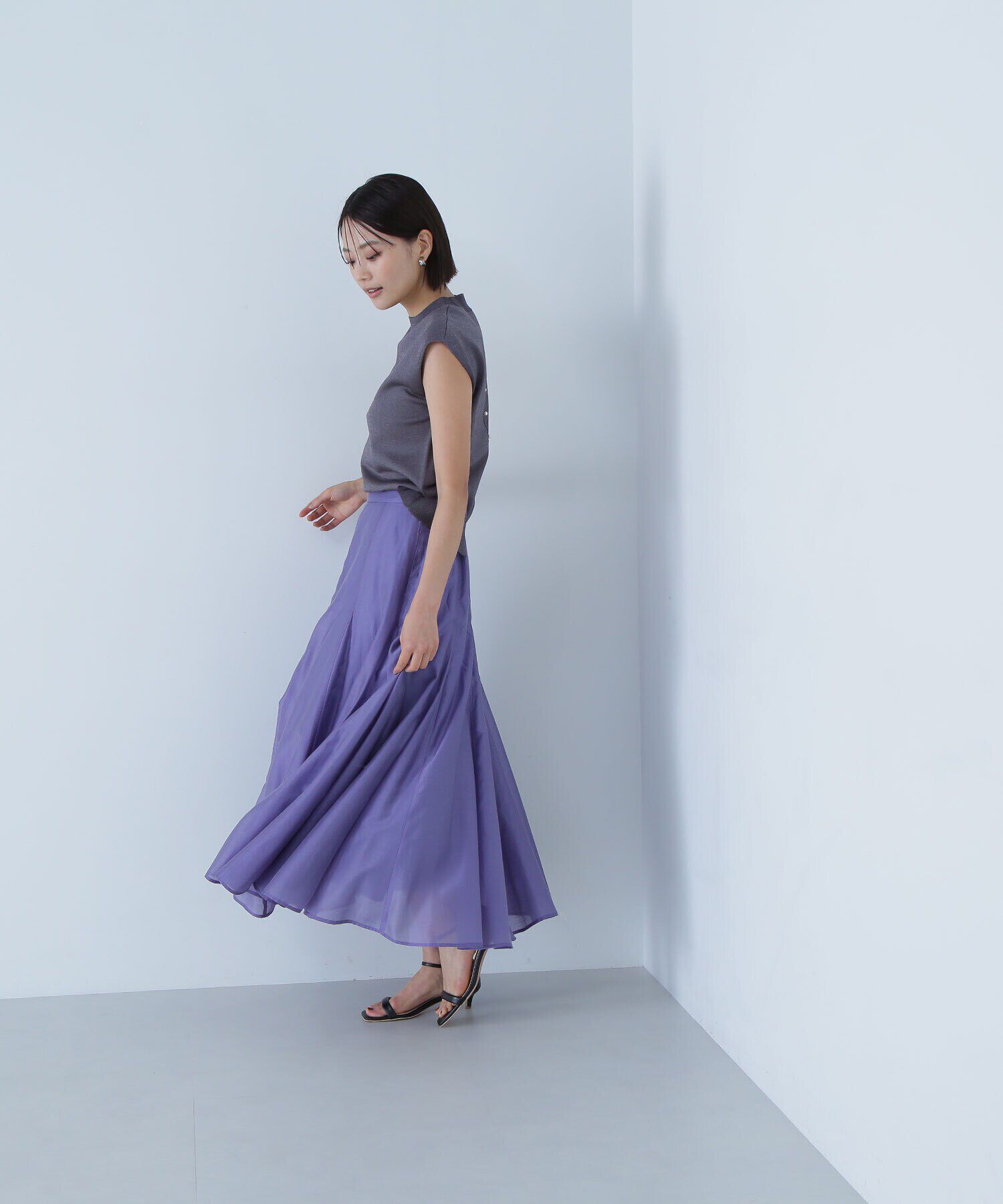  「シャイニーシアーボイルスカート」|スカート|