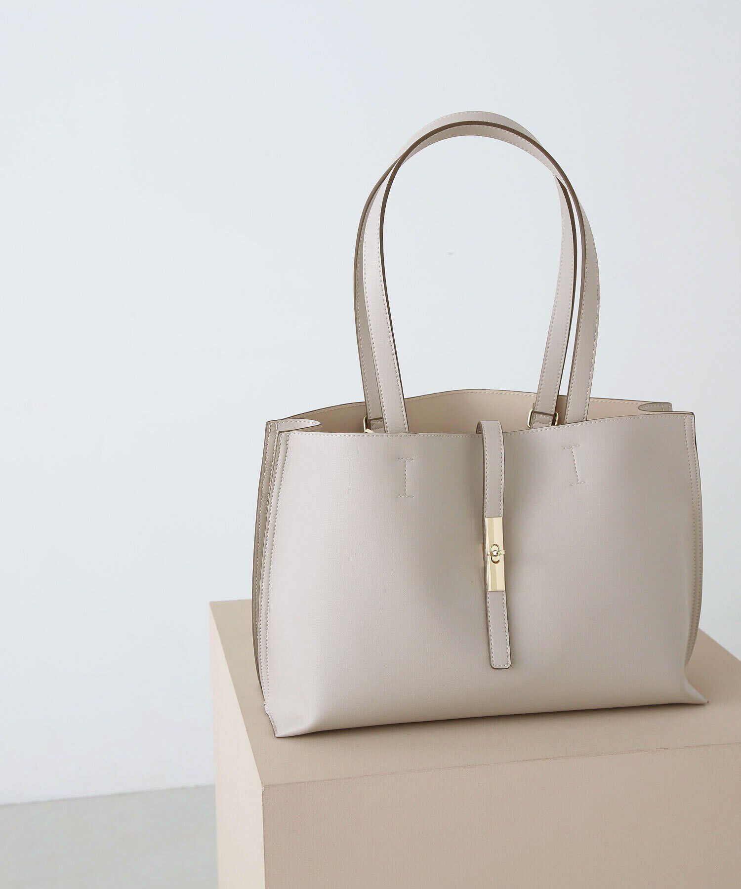  「エブリデイラージトートバッグ」|トートバッグ|ライトグレー