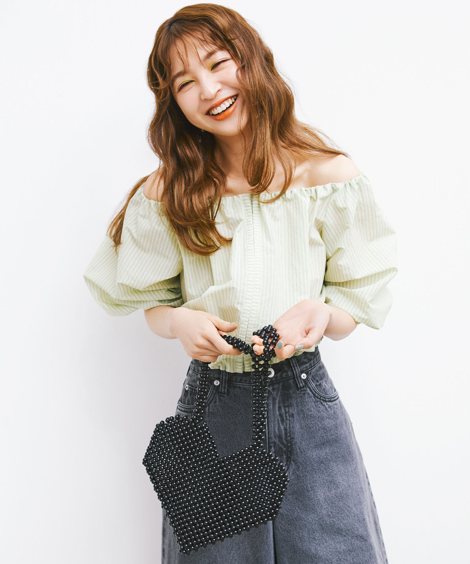  「ホックディテールオフショルブラウス」|シャツ・ブラウス|グリーンスト 2